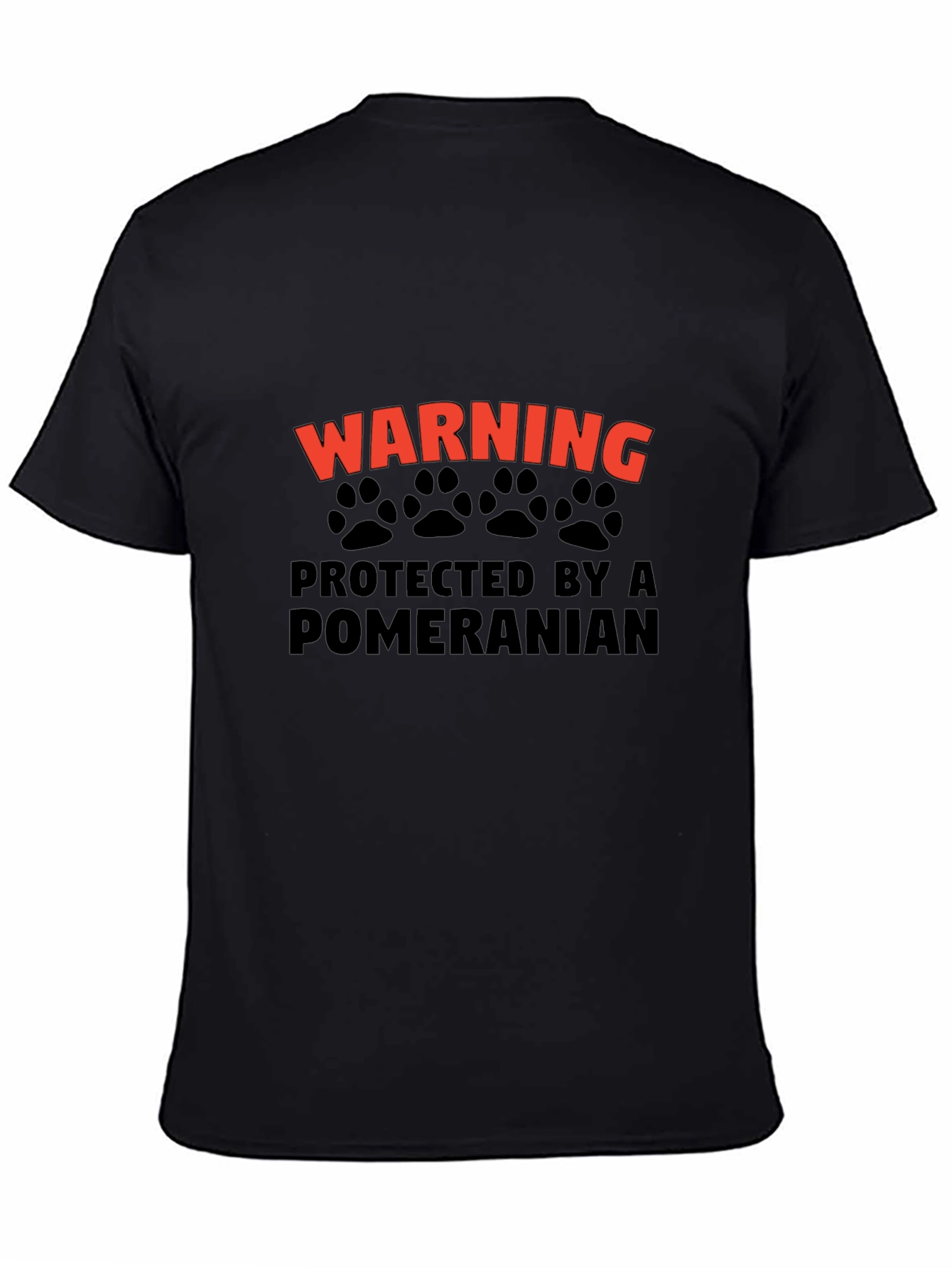 Warning: Protected by a Pomeranian T-Shirt