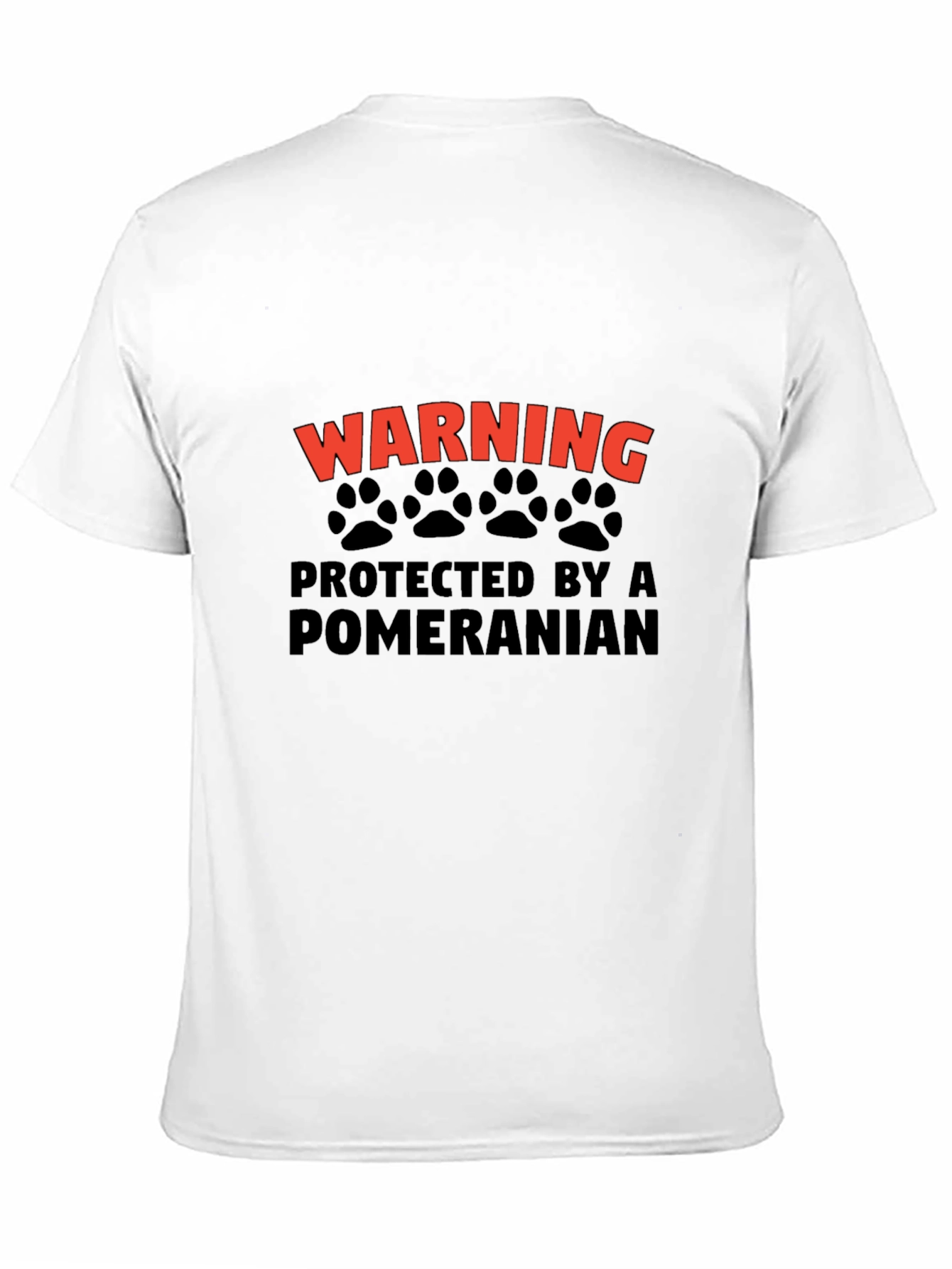 Warning: Protected by a Pomeranian T-Shirt