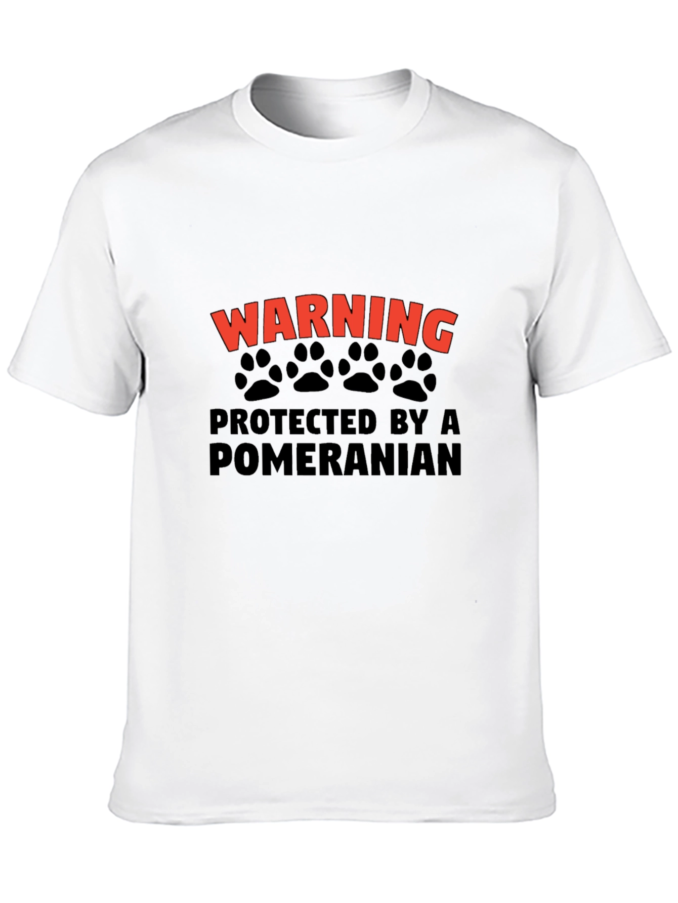 Warning: Protected by a Pomeranian T-Shirt