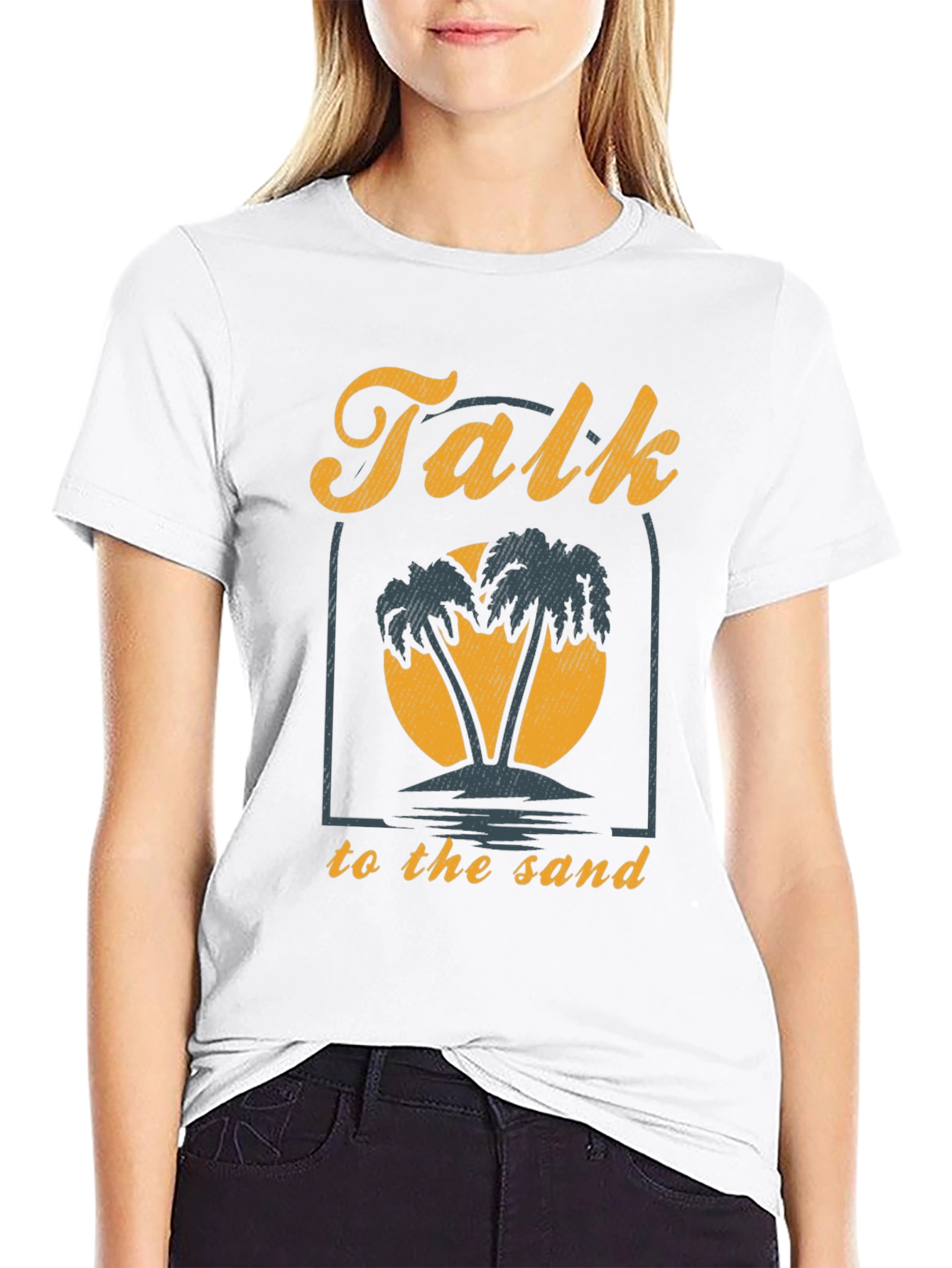 Talk To The Sand Graphic Tee - Beach Vibes