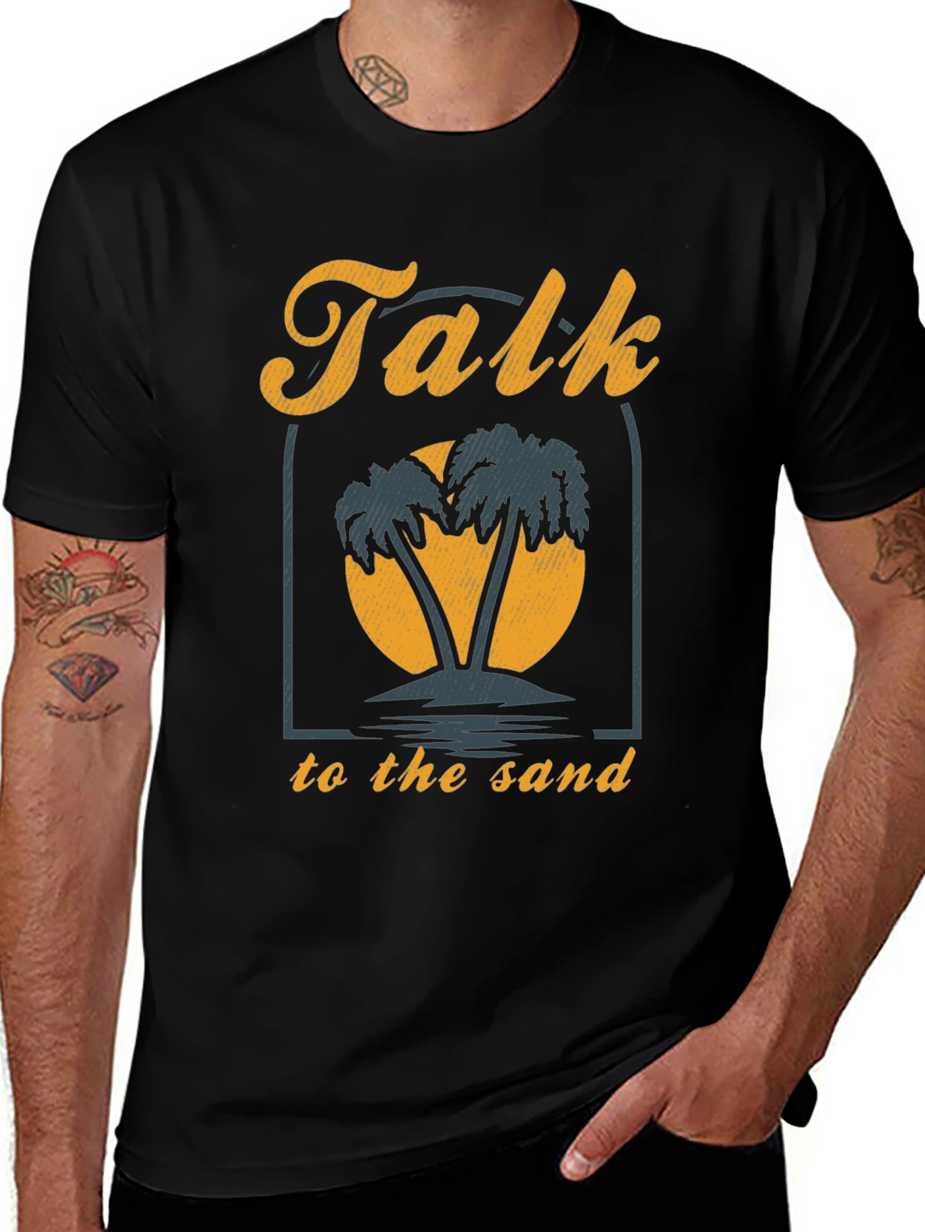 Talk To The Sand Graphic Tee - Beach Vibes