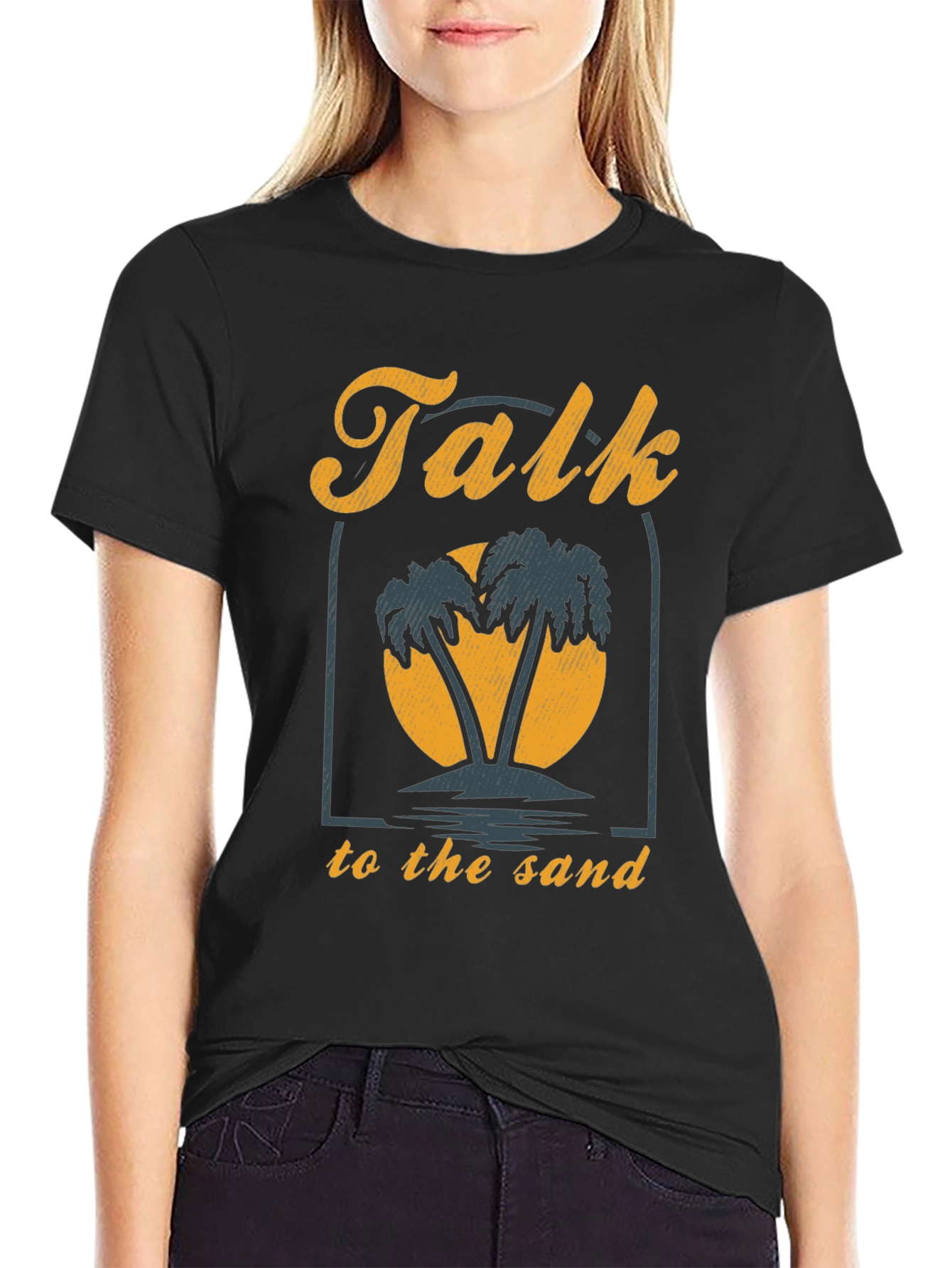 Talk To The Sand Graphic Tee - Beach Vibes