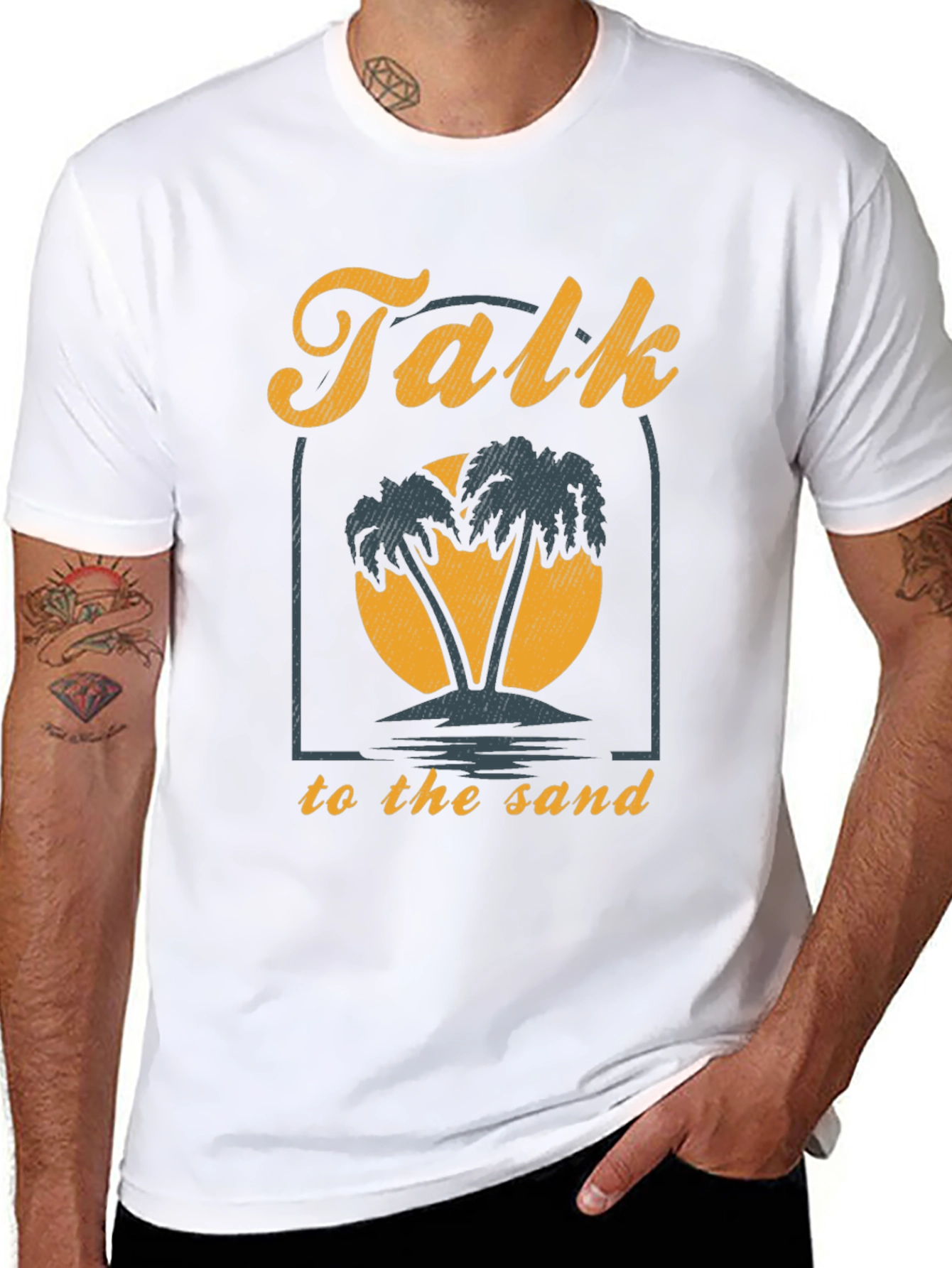 Talk To The Sand Graphic Tee - Beach Vibes