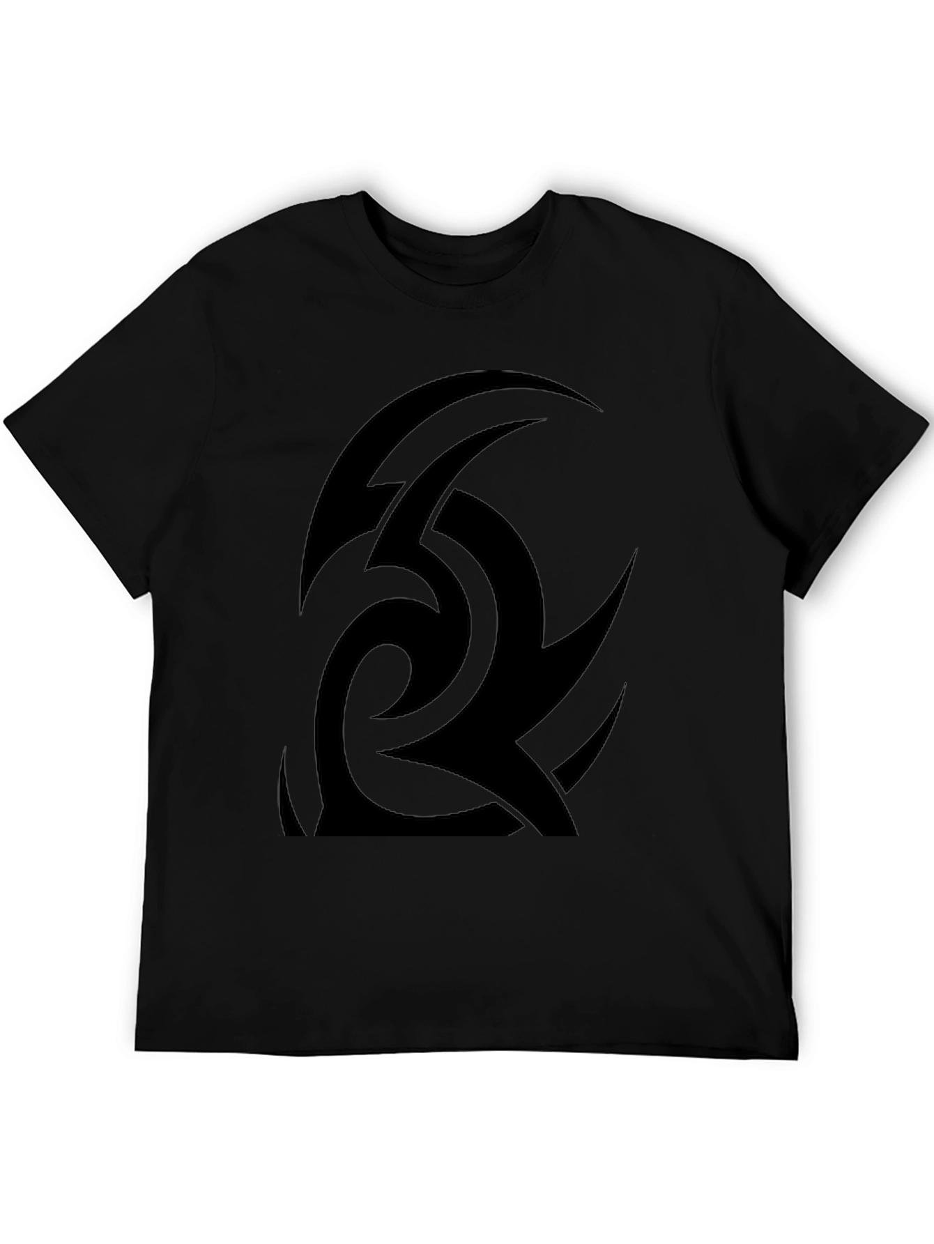Tribal Graphic Black T-Shirt | Unique Design