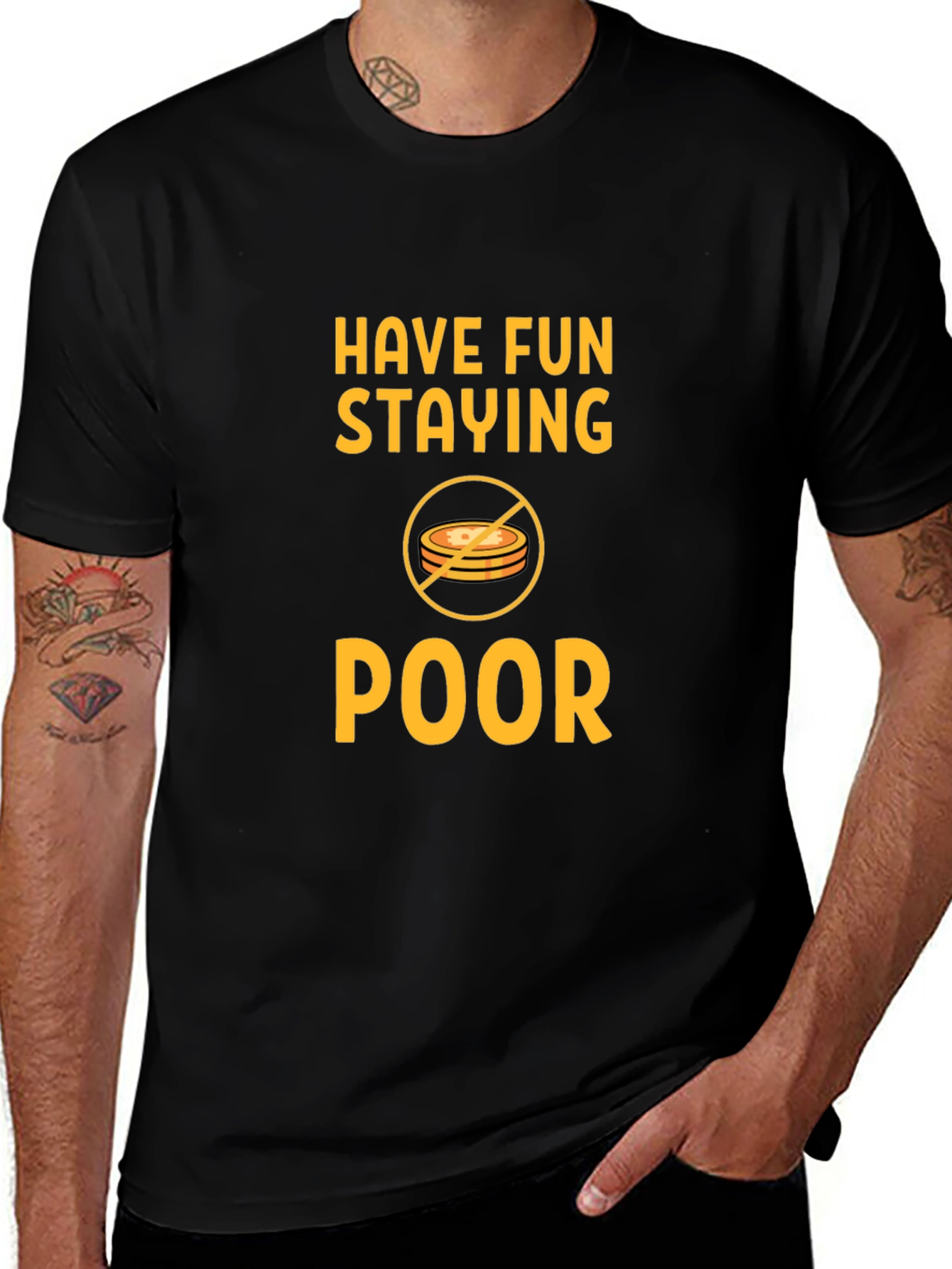 Have Fun Staying Poor T-Shirt - Black