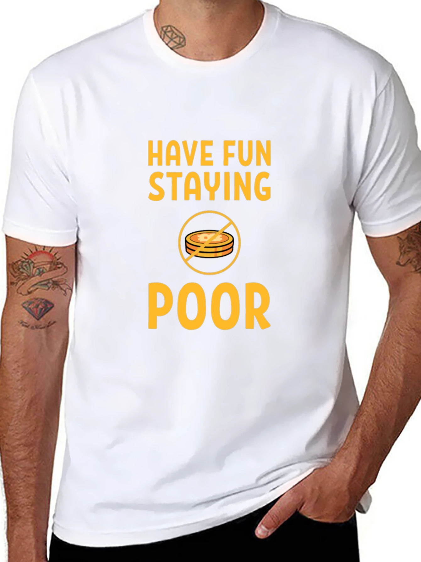Have Fun Staying Poor T-Shirt - Black