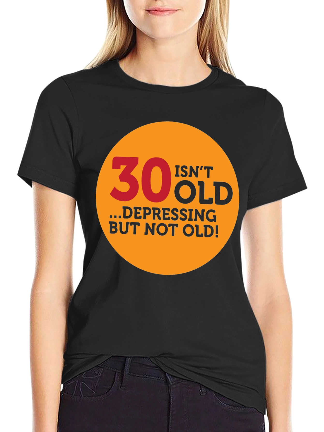30 Isnt Old Graphic Tee - Mens Black T-Shirt