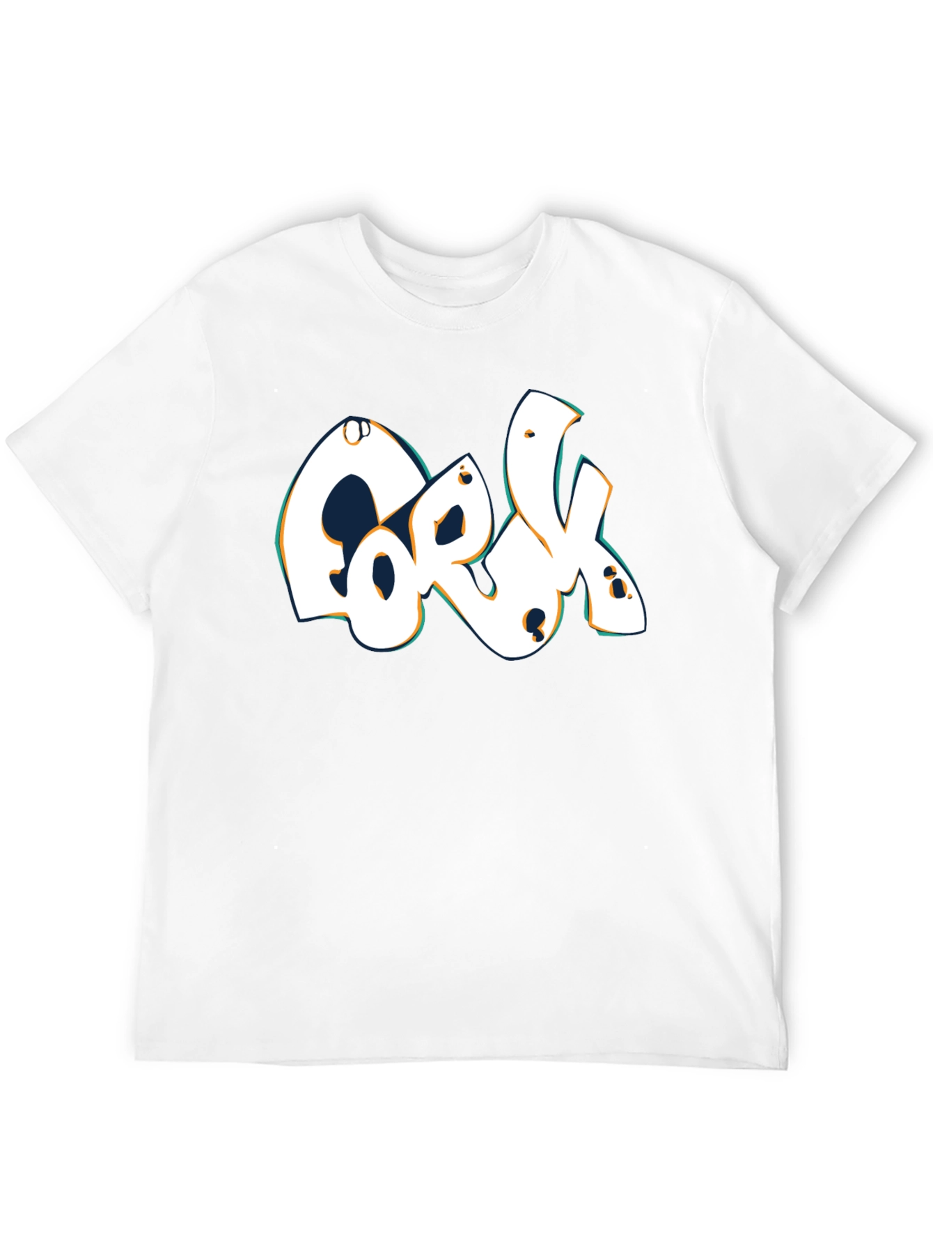 Cork Lettering Black T-Shirt