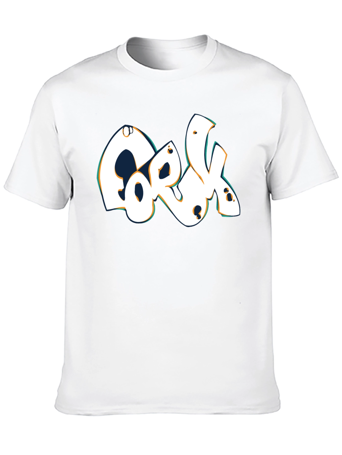 Cork Lettering Black T-Shirt