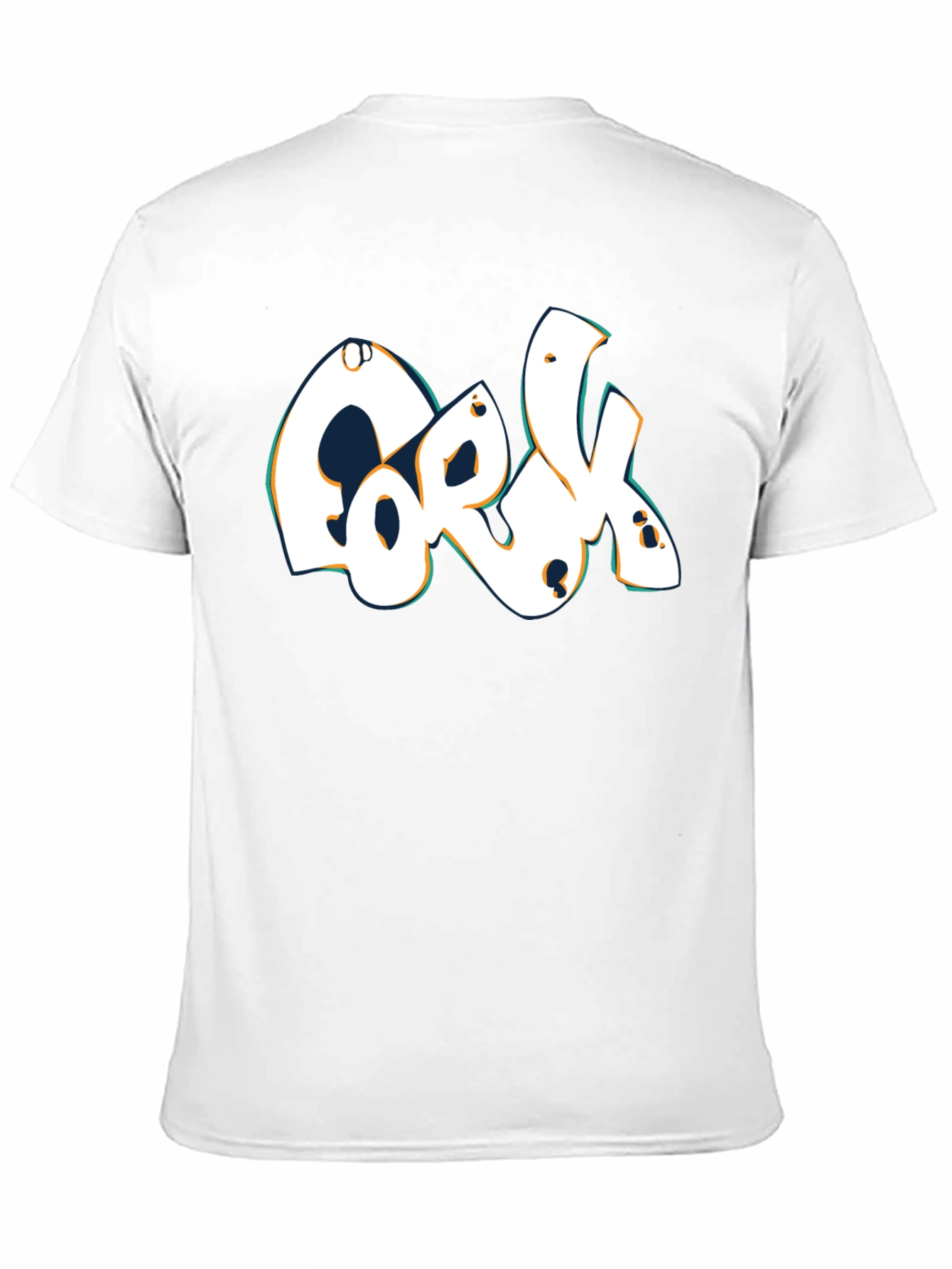 Cork Lettering Black T-Shirt