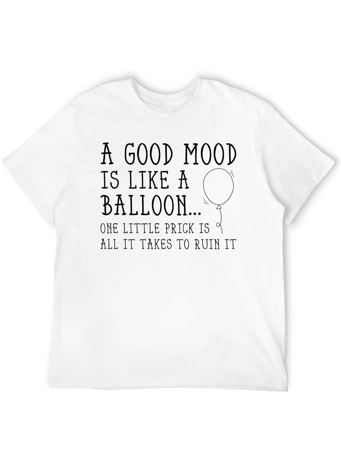 Humorous Balloon Graphic T-Shirt