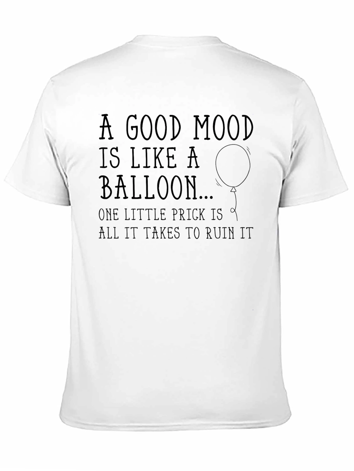 Humorous Balloon Graphic T-Shirt
