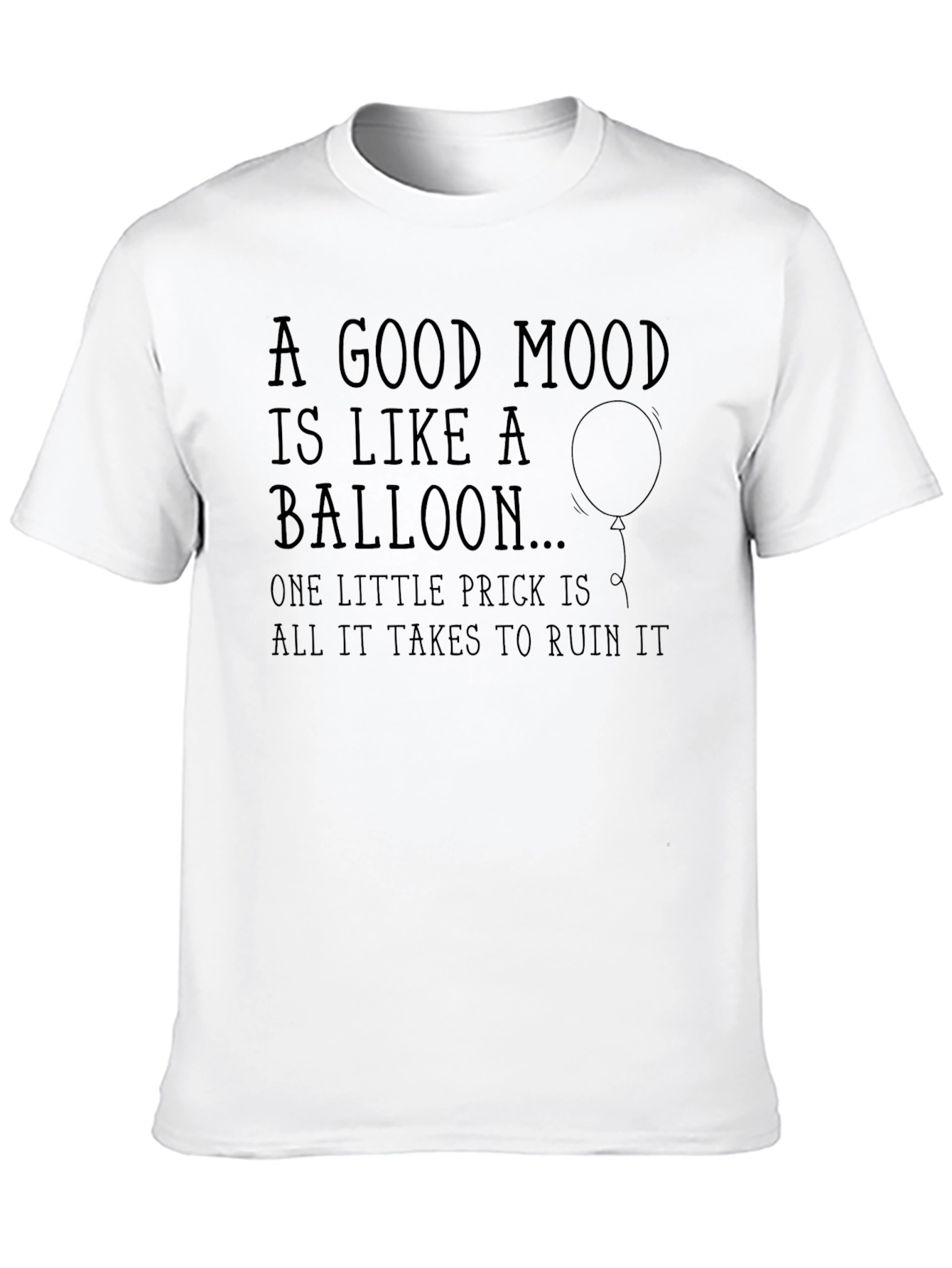 Humorous Balloon Graphic T-Shirt