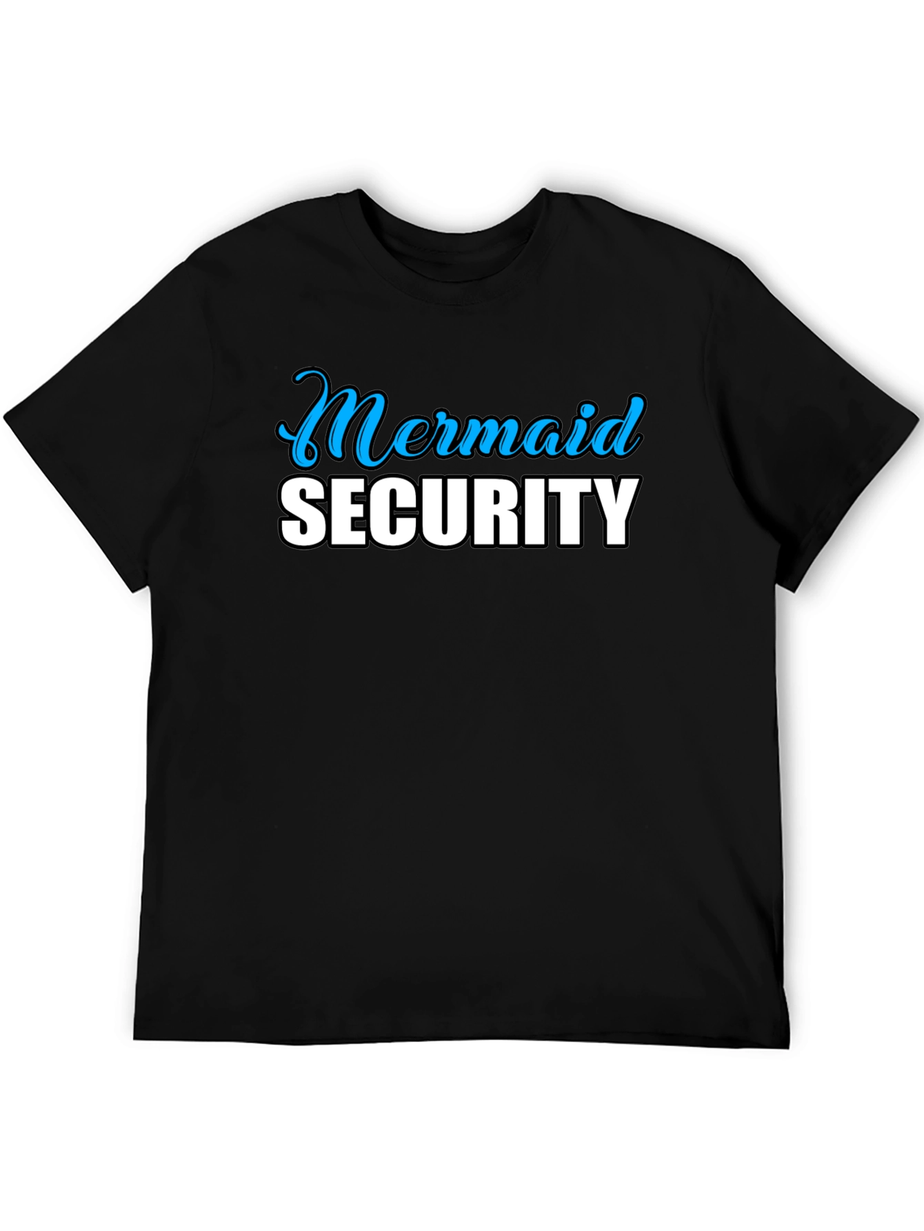 Mermaid Security Black T-Shirt