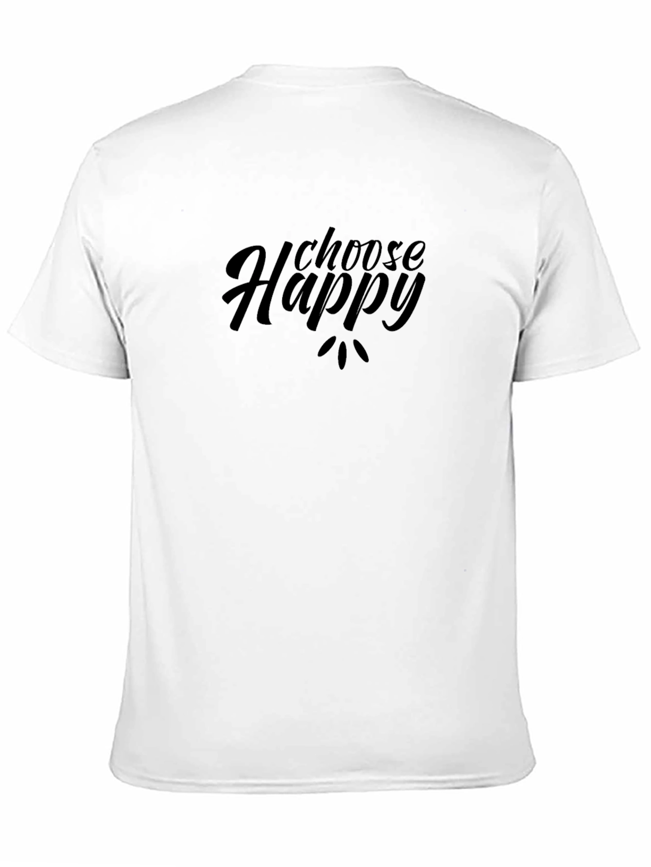 Choose Happy Black Graphic Tee