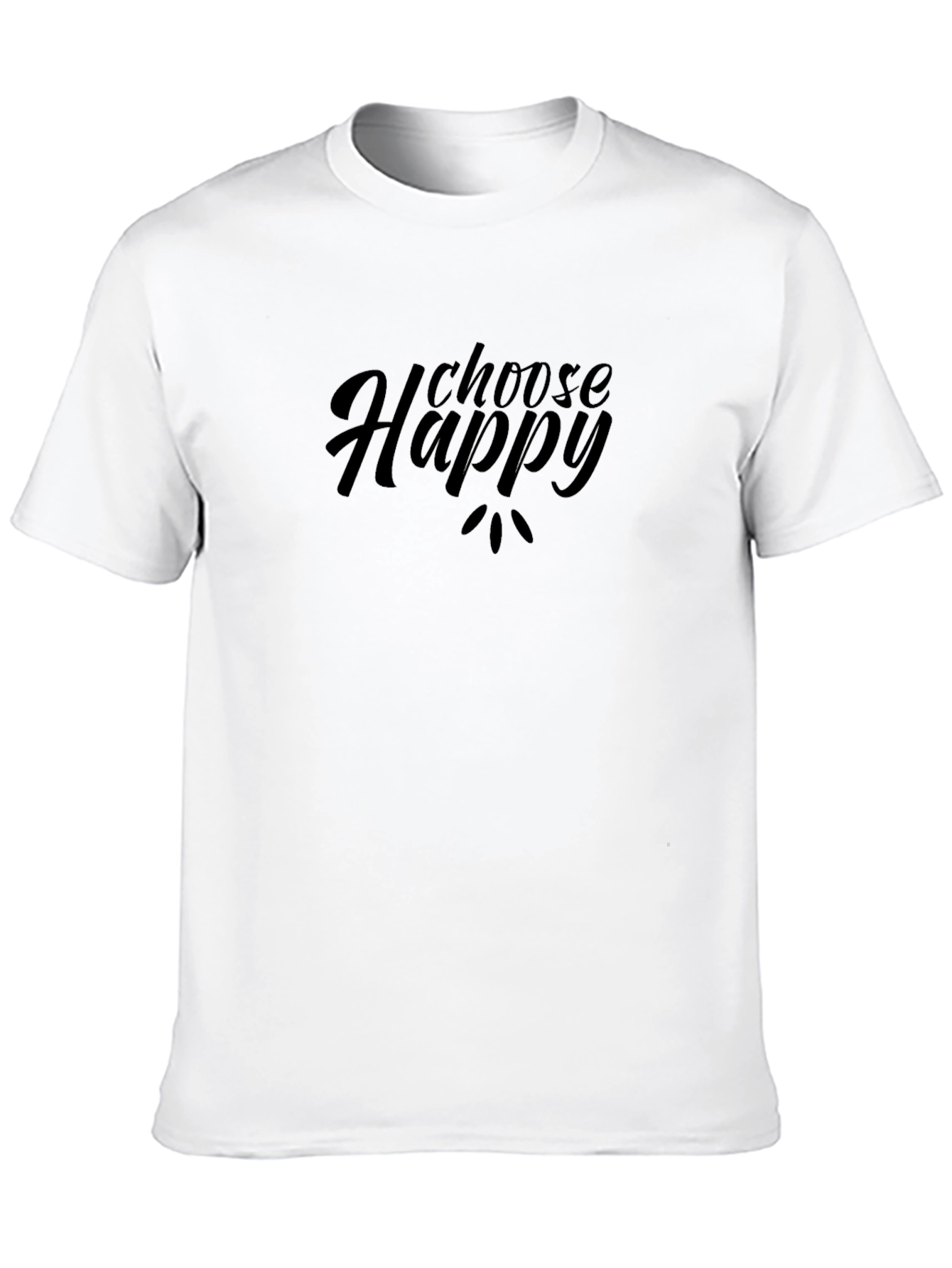 Choose Happy Black Graphic Tee