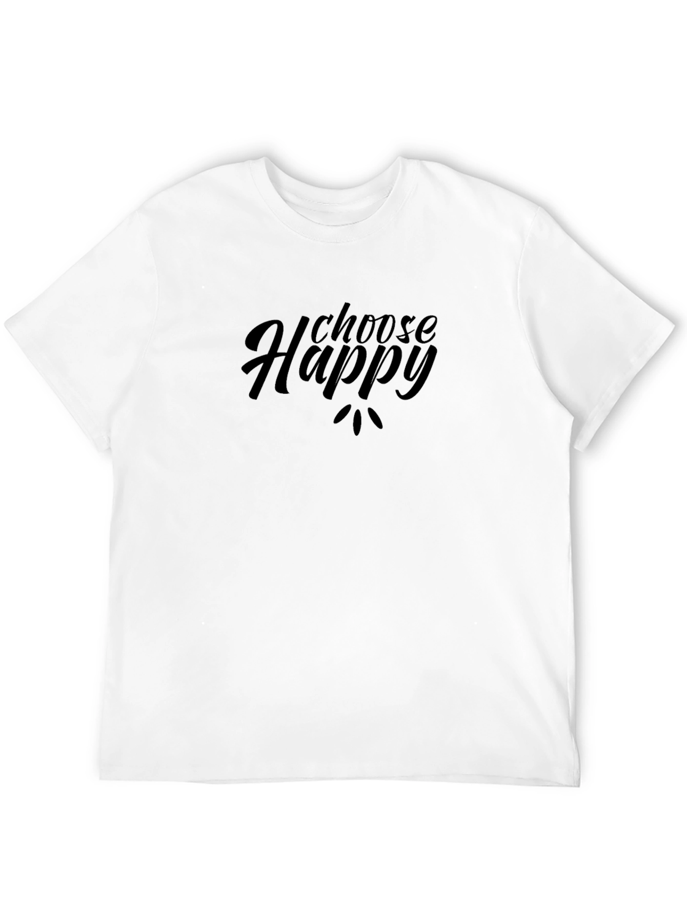 Choose Happy Black Graphic Tee