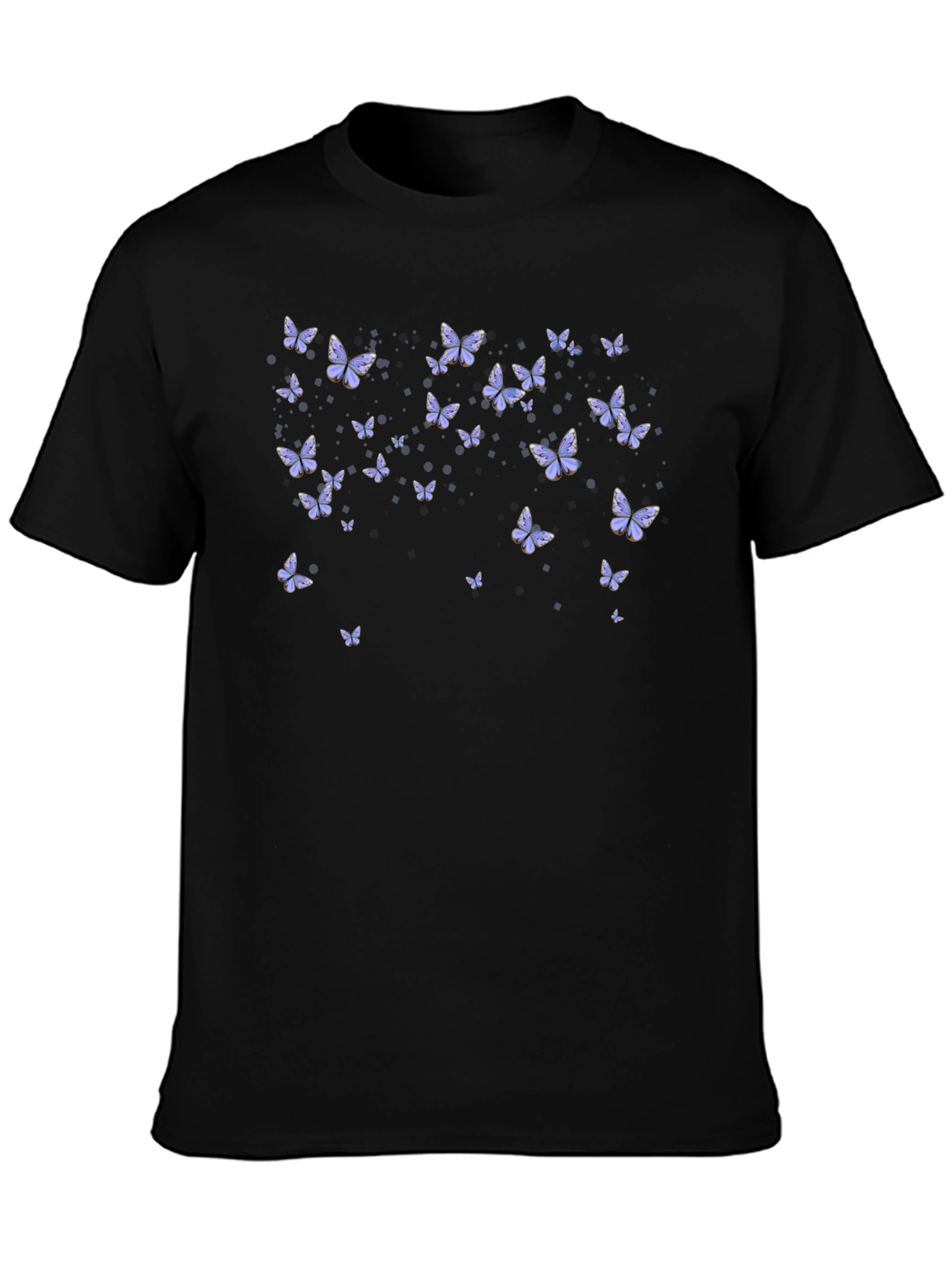 Butterfly Graphic Tee - Stylish Black T-Shirt