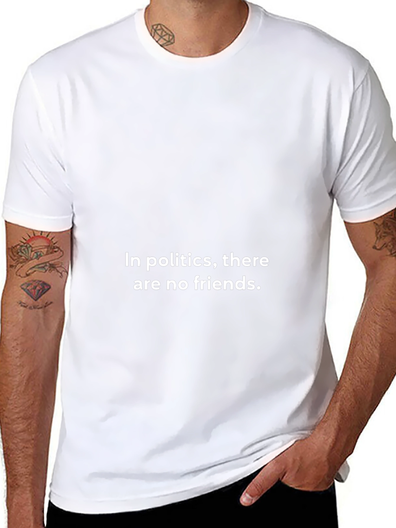 Political Quote T-Shirt - No Friends Statement Tee