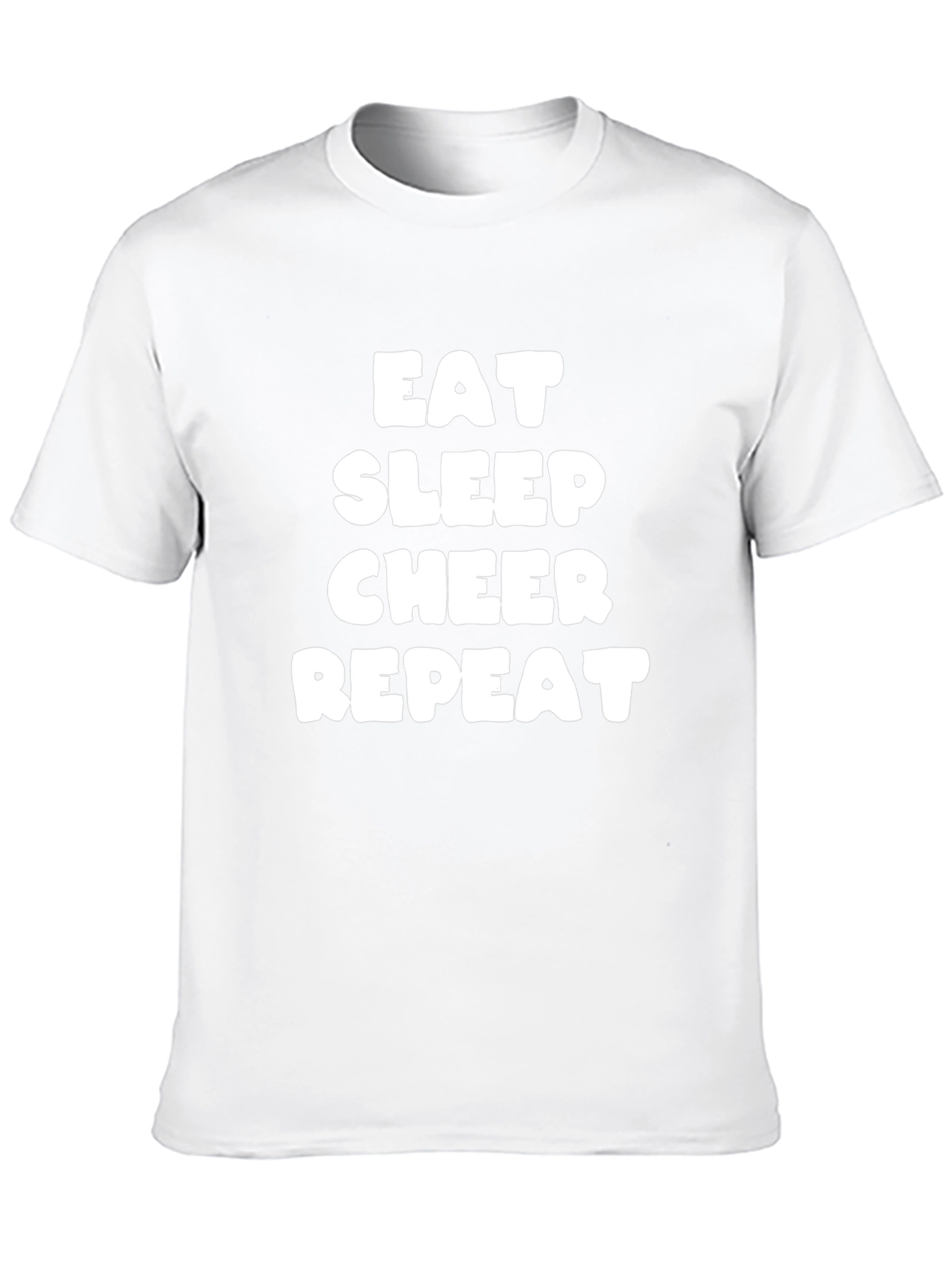 Eat Sleep Cheer Repeat T-Shirt - Black