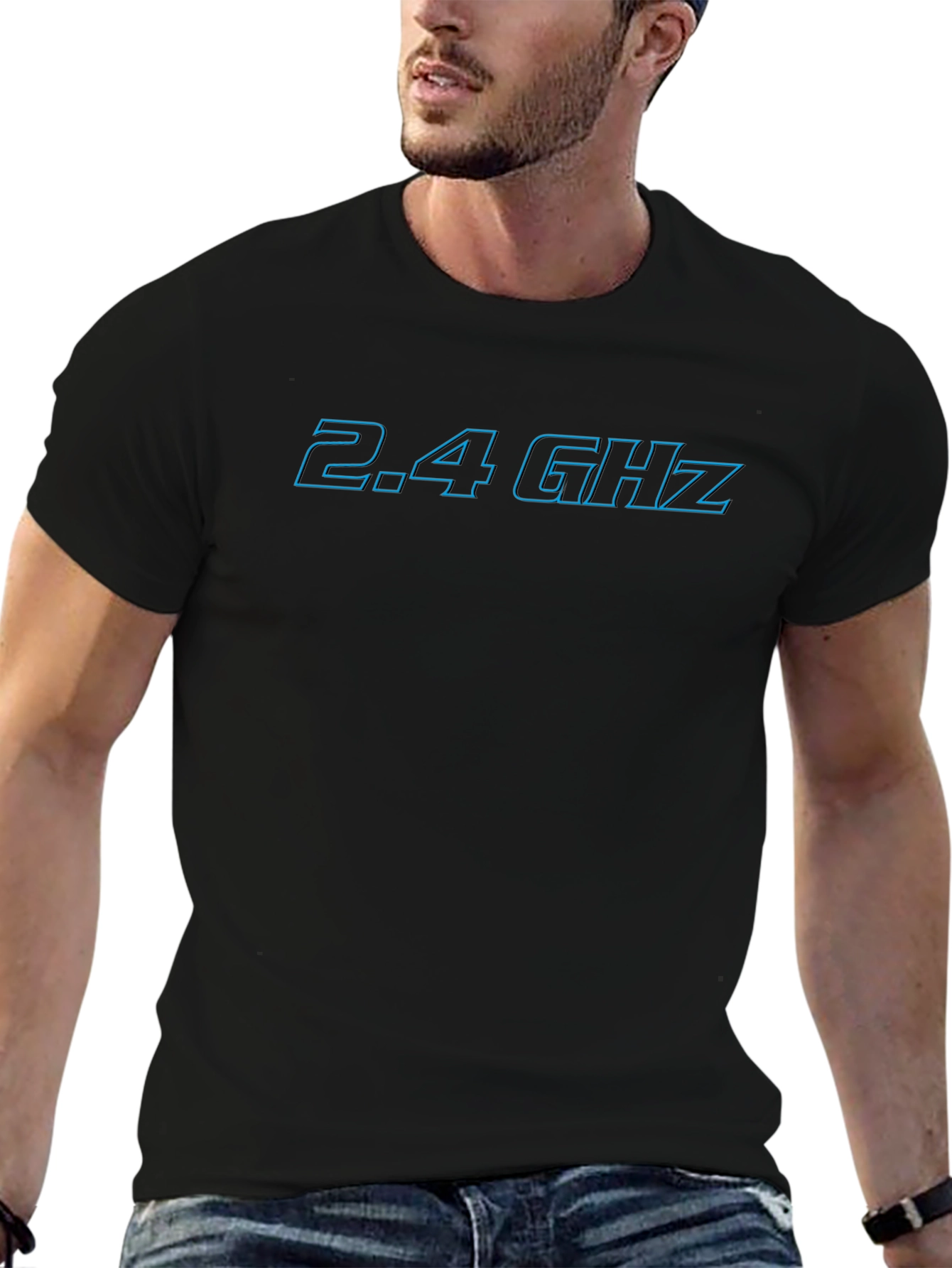 2.4 GHz Tech T-Shirt - Cool Geeky Design