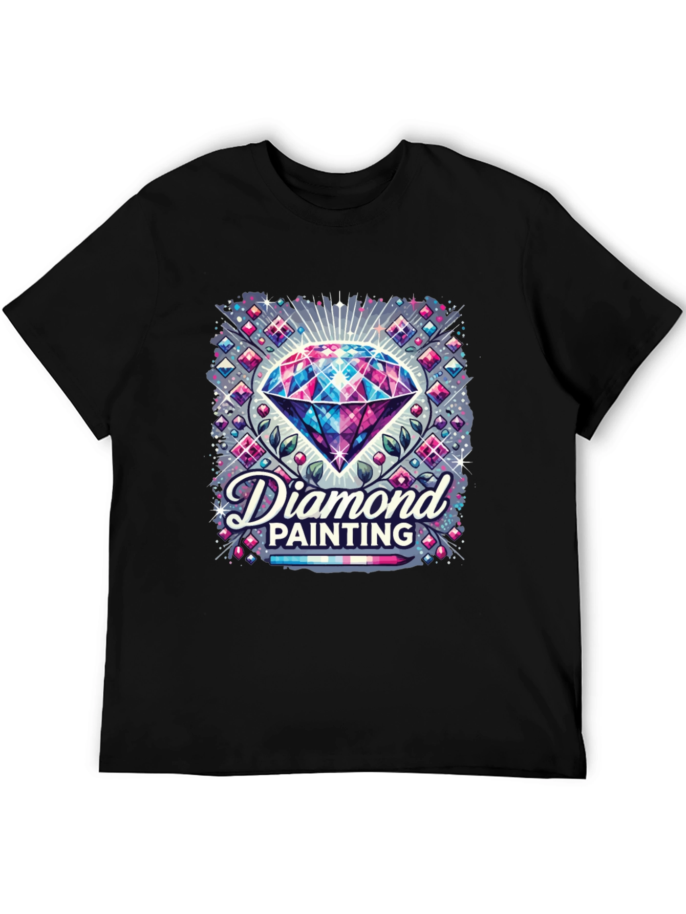 Diamond Painting Graphic Tee - Unique Artistic Design