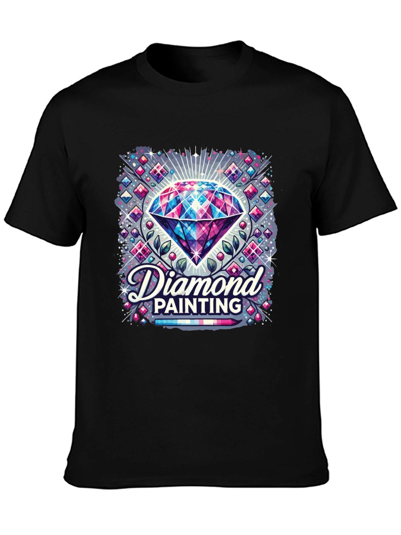 Diamond Painting Graphic Tee - Unique Artistic Design