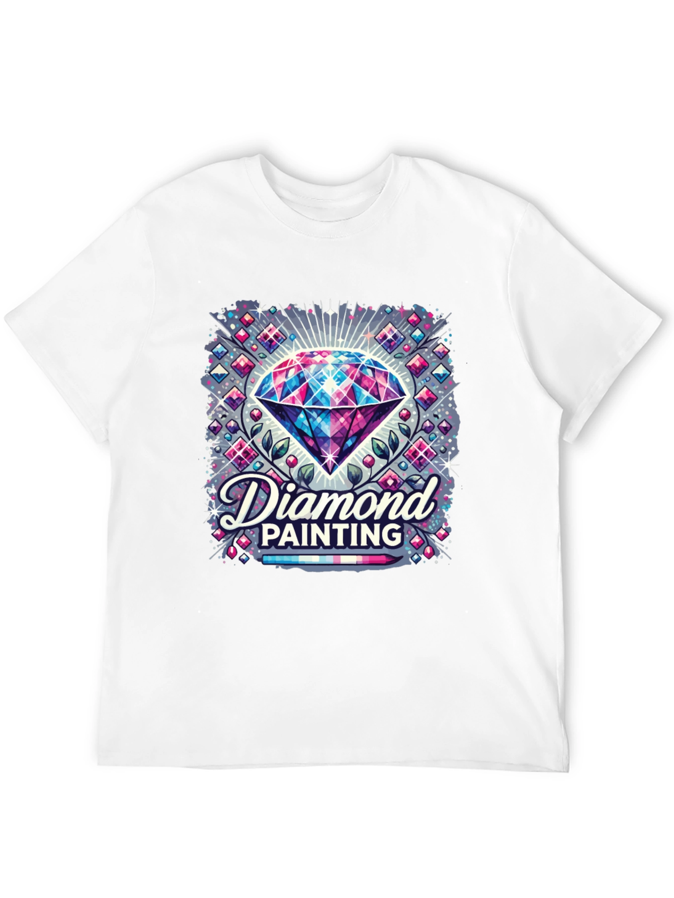 Diamond Painting Graphic Tee - Unique Artistic Design