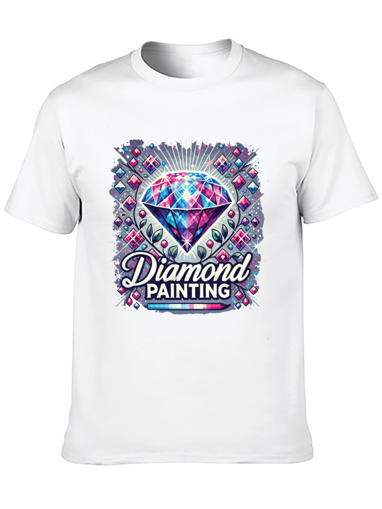Diamond Painting Graphic Tee - Unique Artistic Design