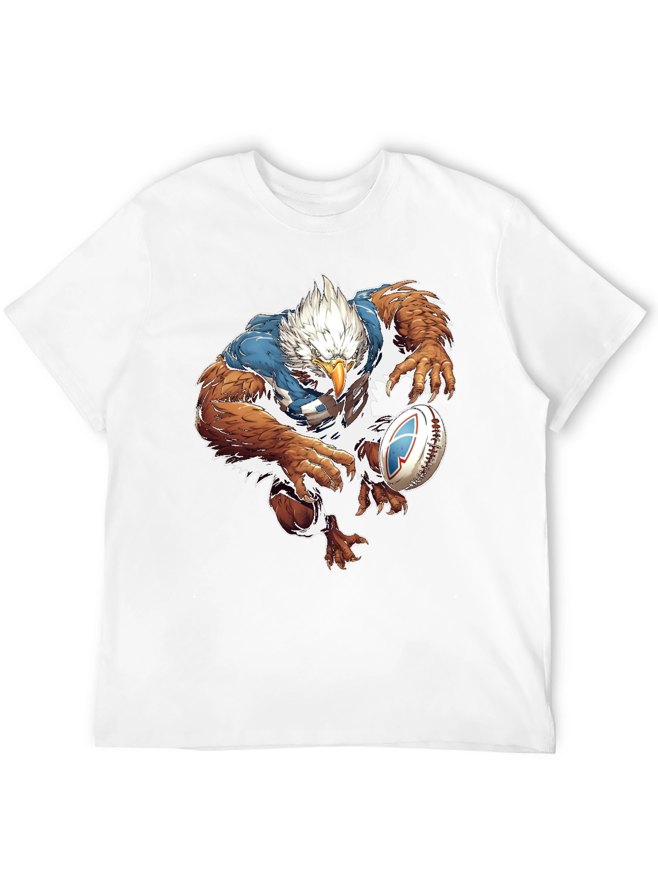 Eagle Football Player Graphic Tee