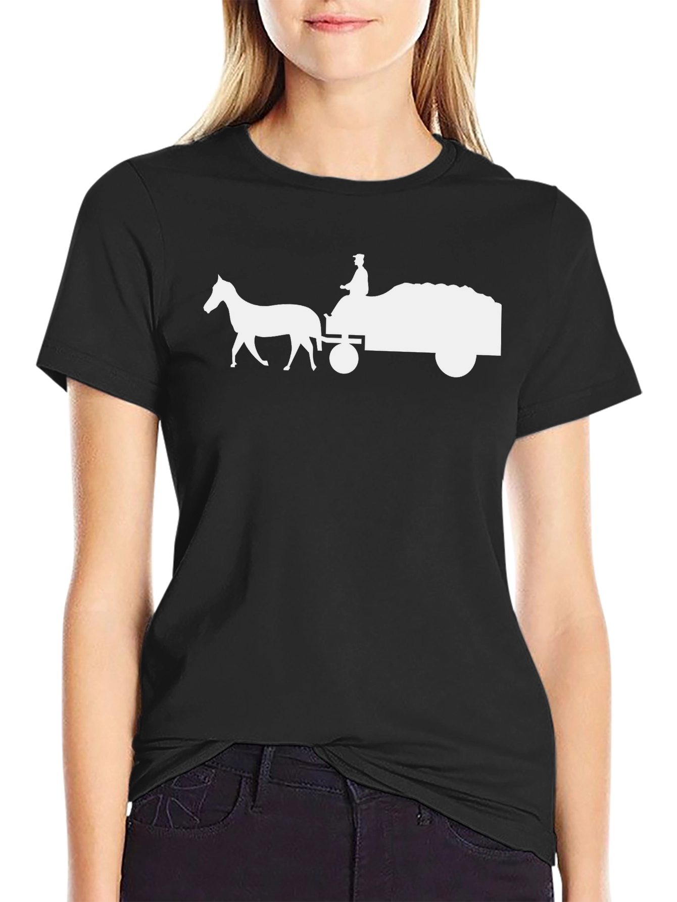 Horse and Cart Graphic T-Shirt