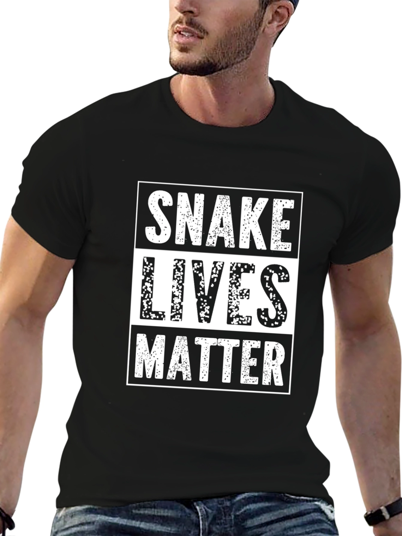 Snake Lives Matter Graphic Tee - Black