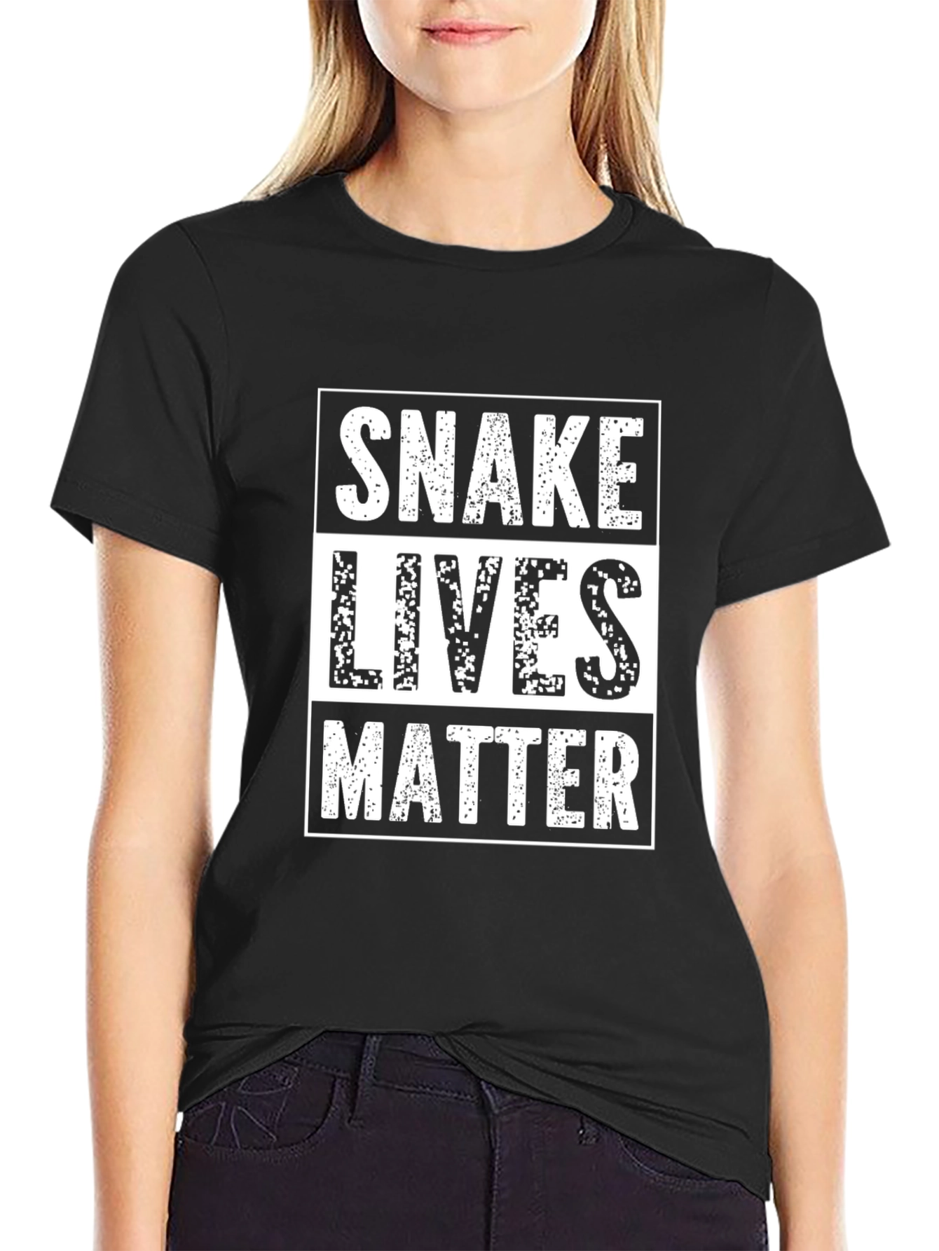 Snake Lives Matter Graphic Tee - Black