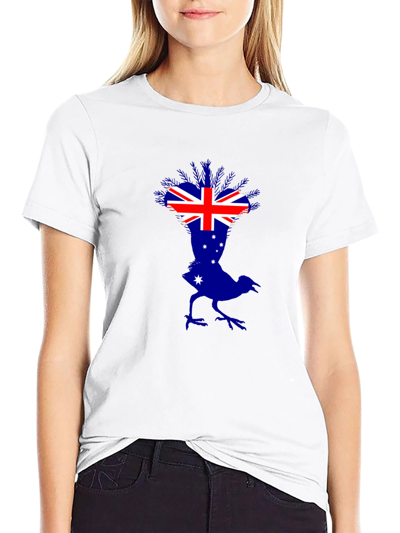 Australian Flag Bird Graphic T-Shirt