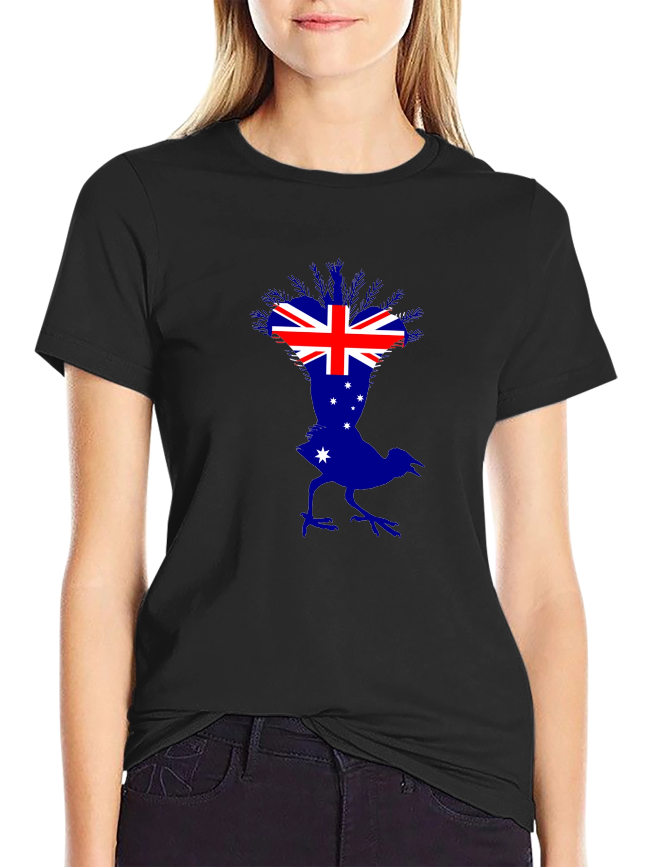 Australian Flag Bird Graphic T-Shirt