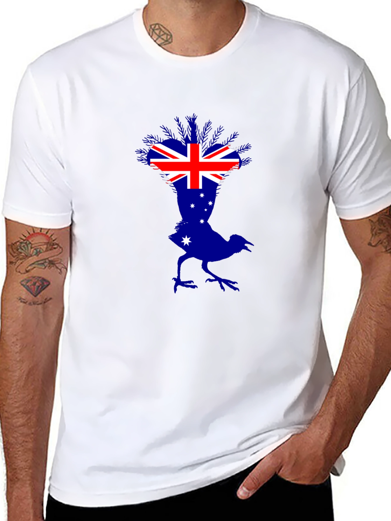Australian Flag Bird Graphic T-Shirt