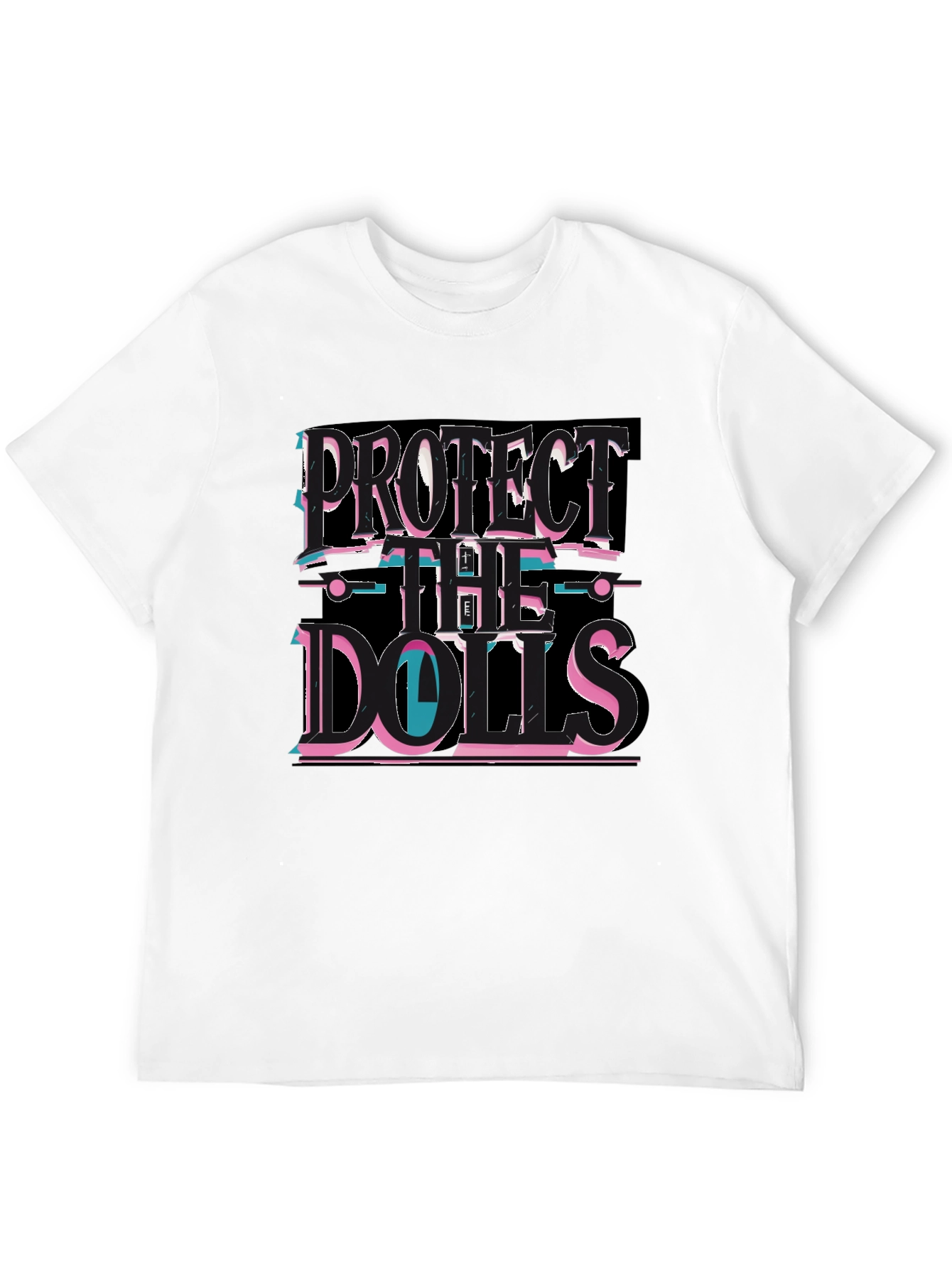Protect the Dolls Black Graphic T-Shirt