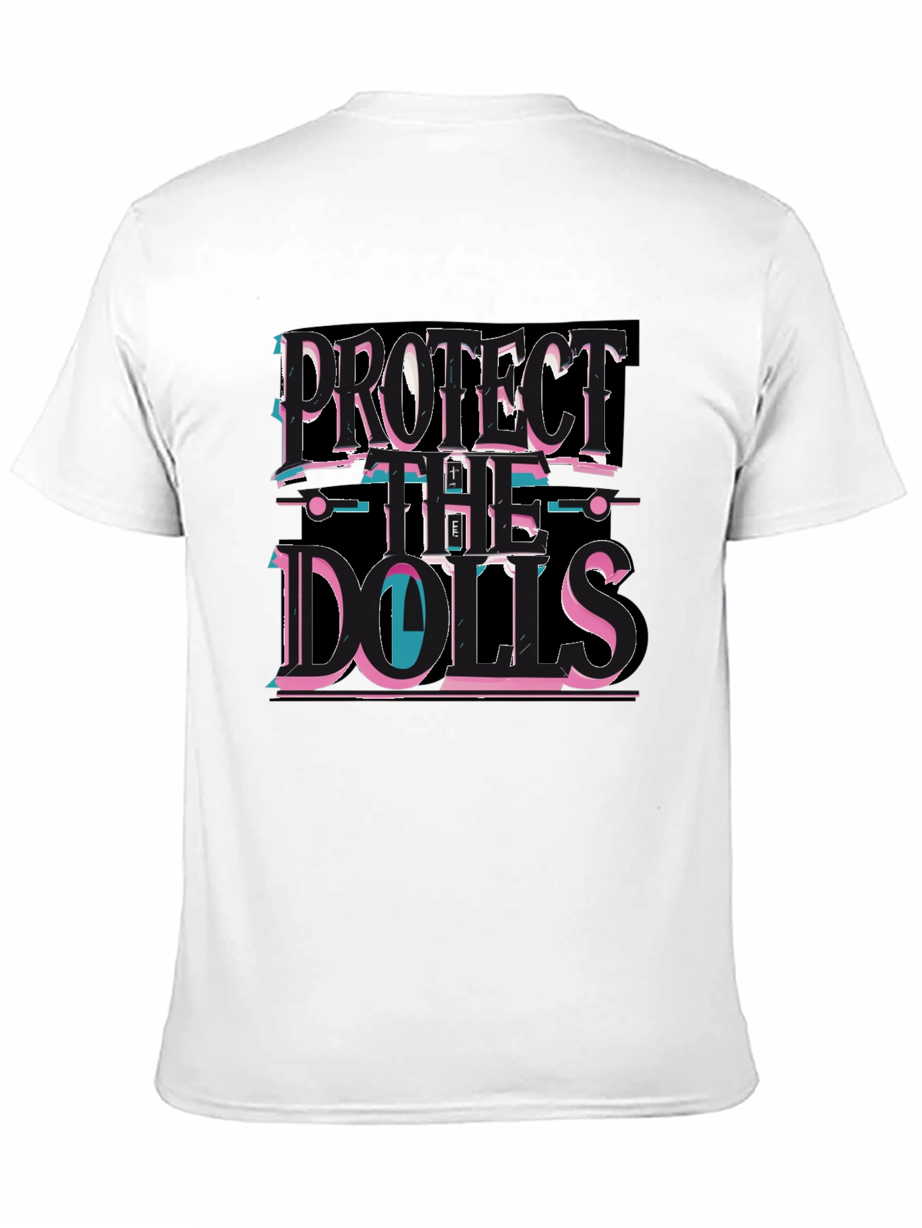 Protect the Dolls Black Graphic T-Shirt