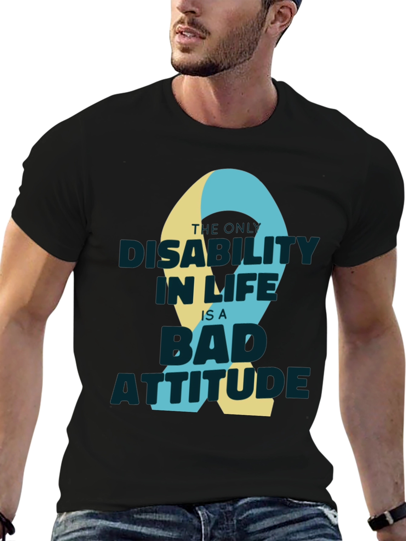 Attitude Ribbon Graphic T-Shirt
