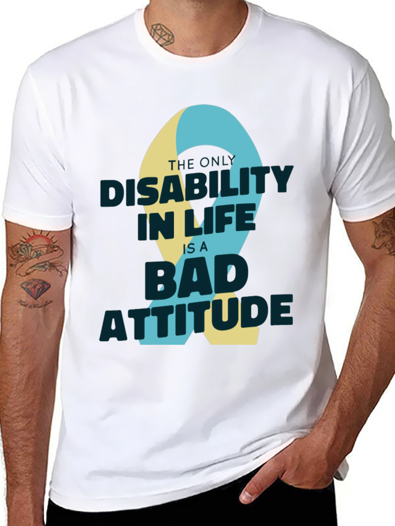Attitude Ribbon Graphic T-Shirt