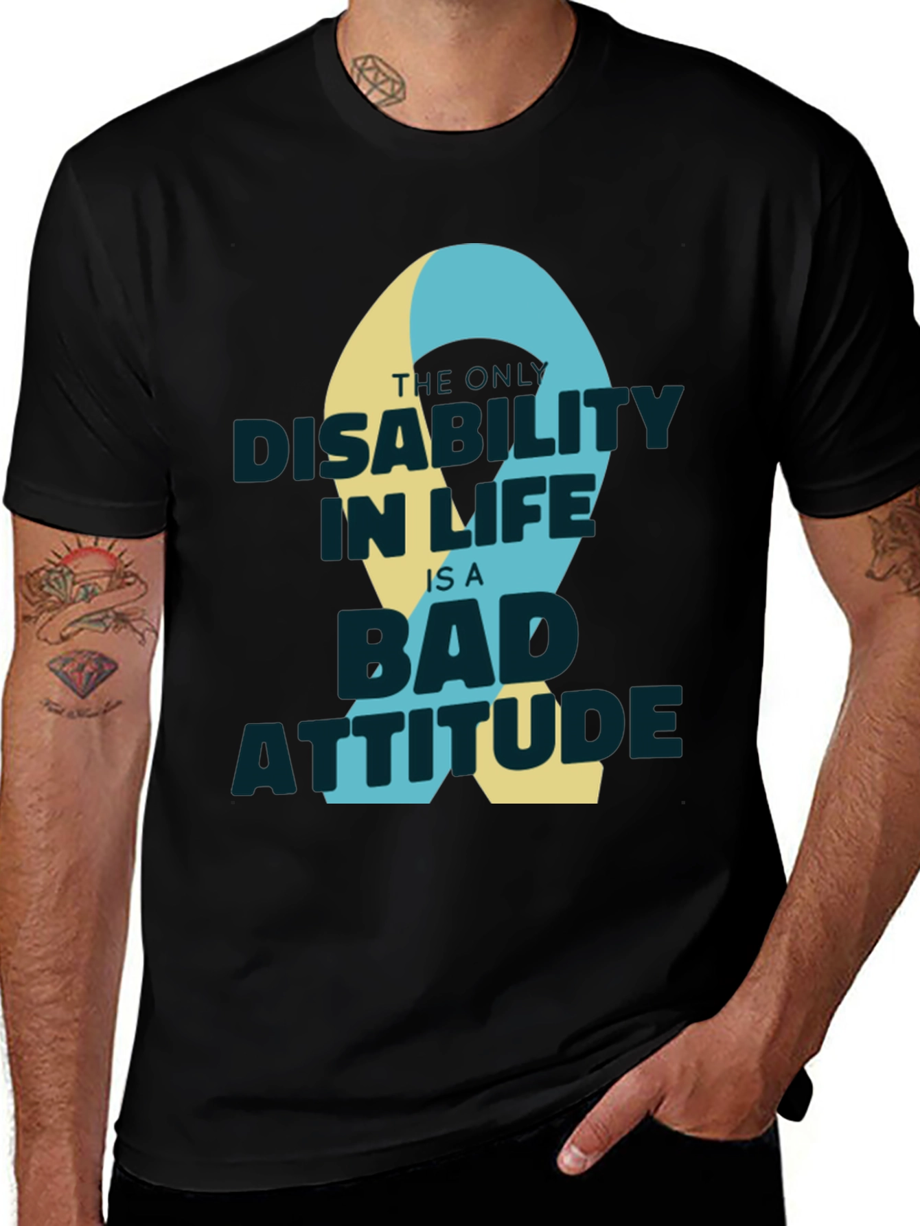 Attitude Ribbon Graphic T-Shirt