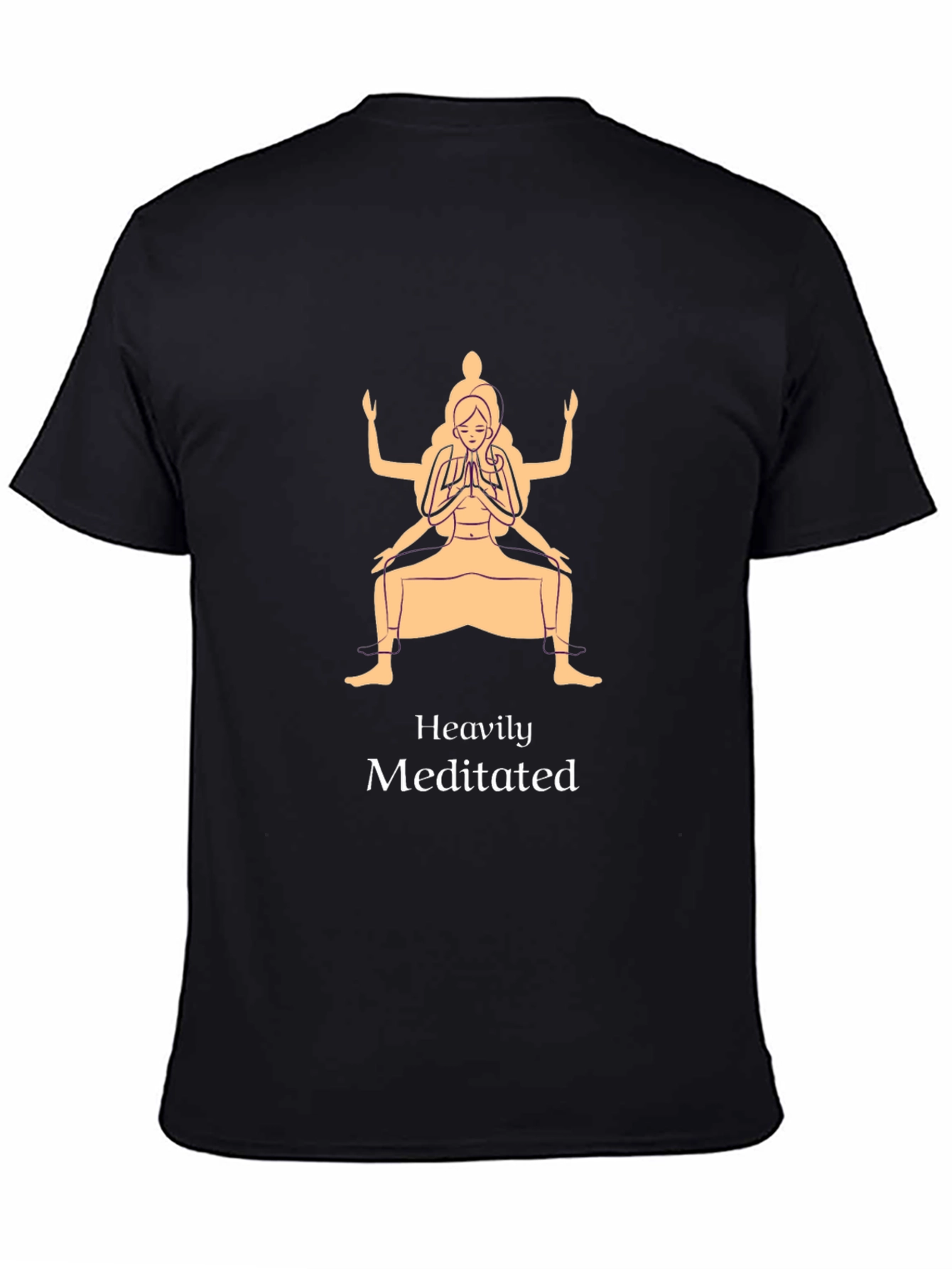 Heavily Meditated Graphic Tee - Unisex Meditation Shirt