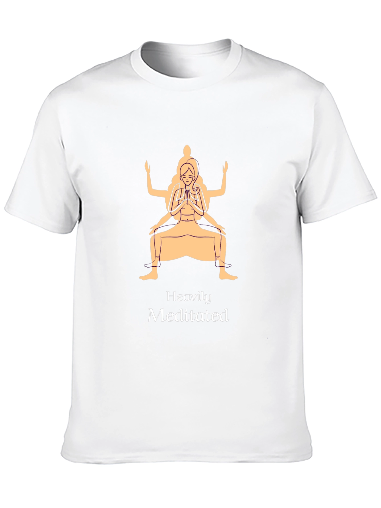 Heavily Meditated Graphic Tee - Unisex Meditation Shirt