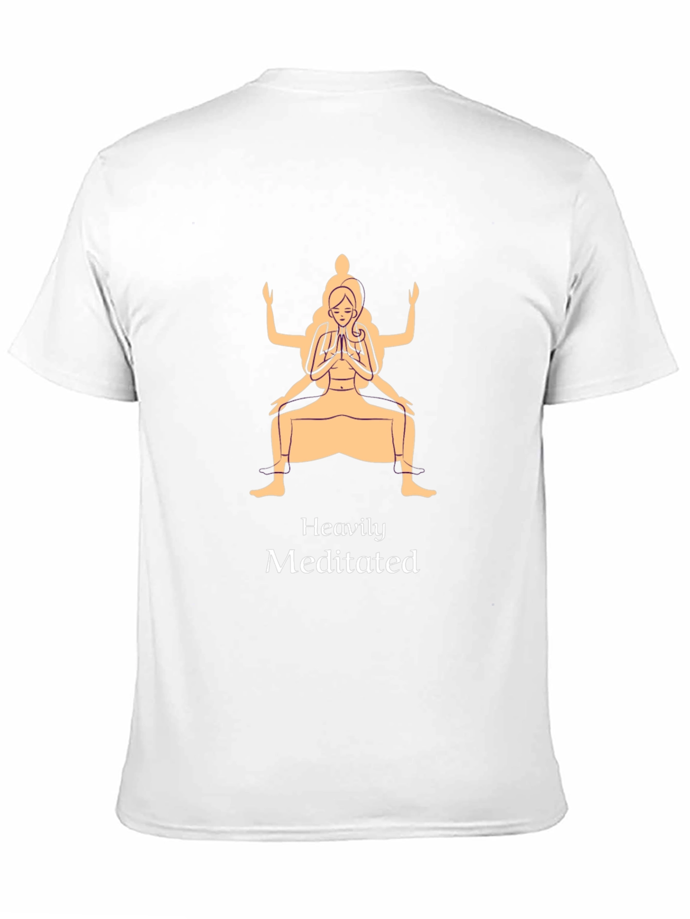 Heavily Meditated Graphic Tee - Unisex Meditation Shirt