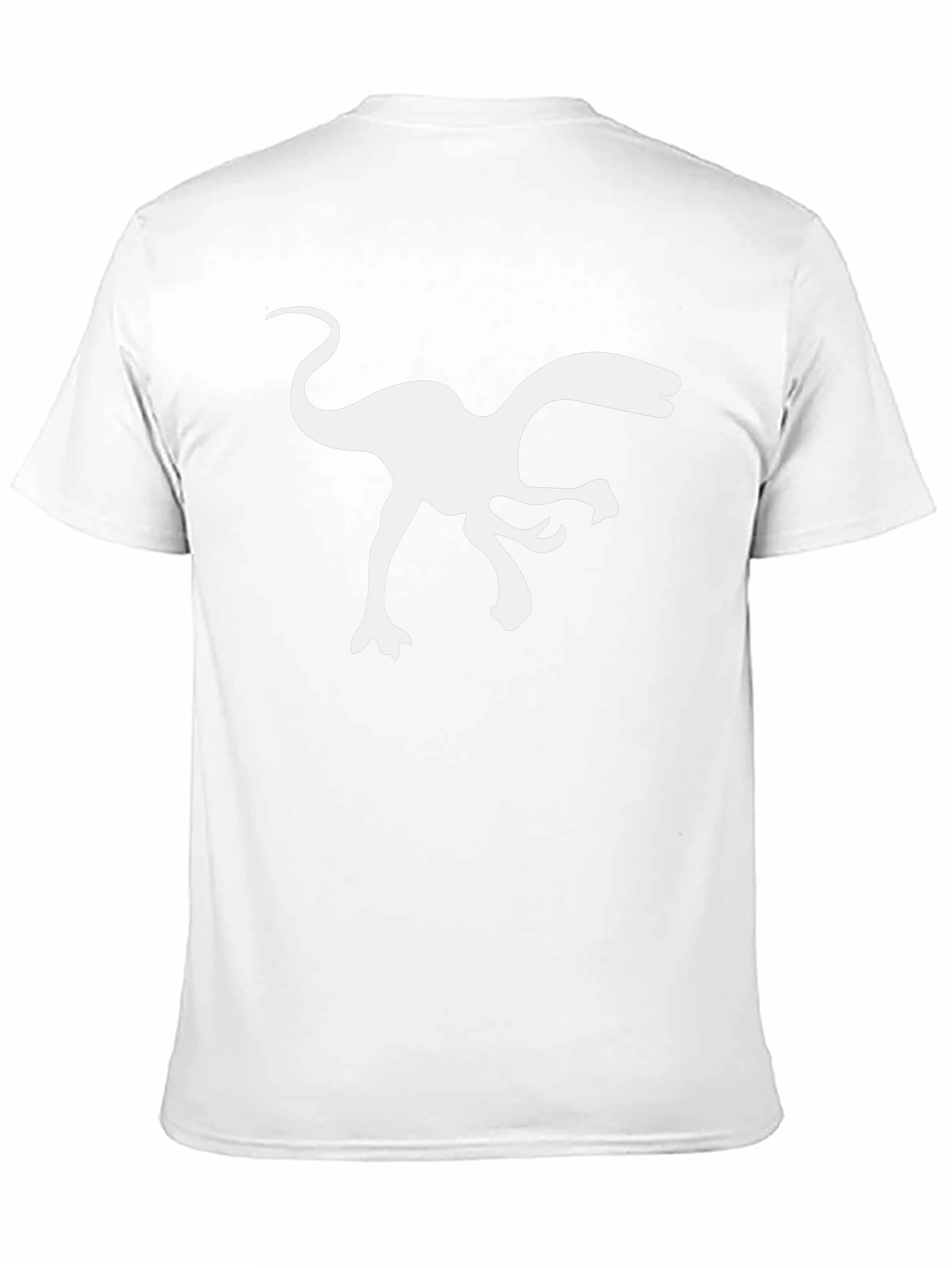 Dino Silhouette Tee - Black Cotton T-Shirt