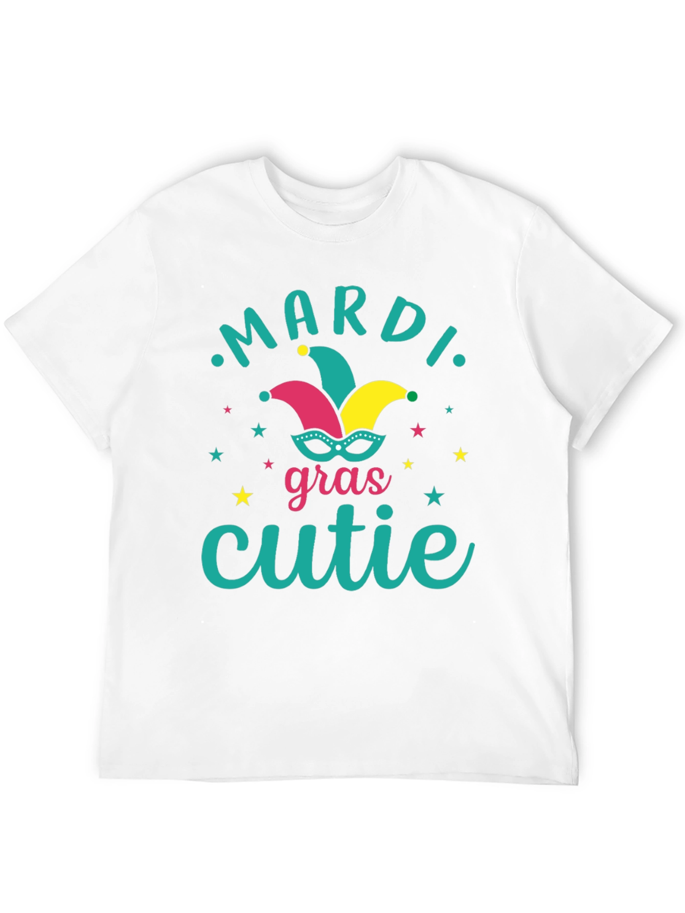 Mardi Gras Cutie T-Shirt Black Festive Graphic Tee