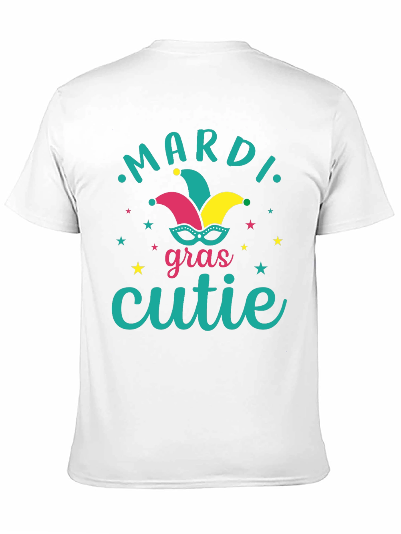 Mardi Gras Cutie T-Shirt Black Festive Graphic Tee