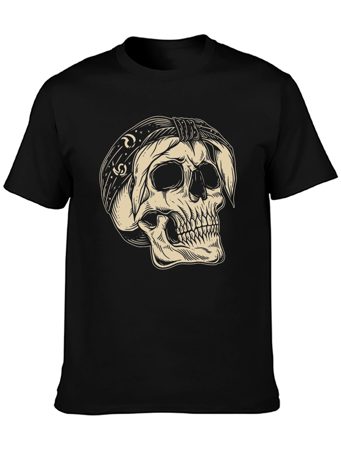 Skull Bandana Graphic T-Shirt