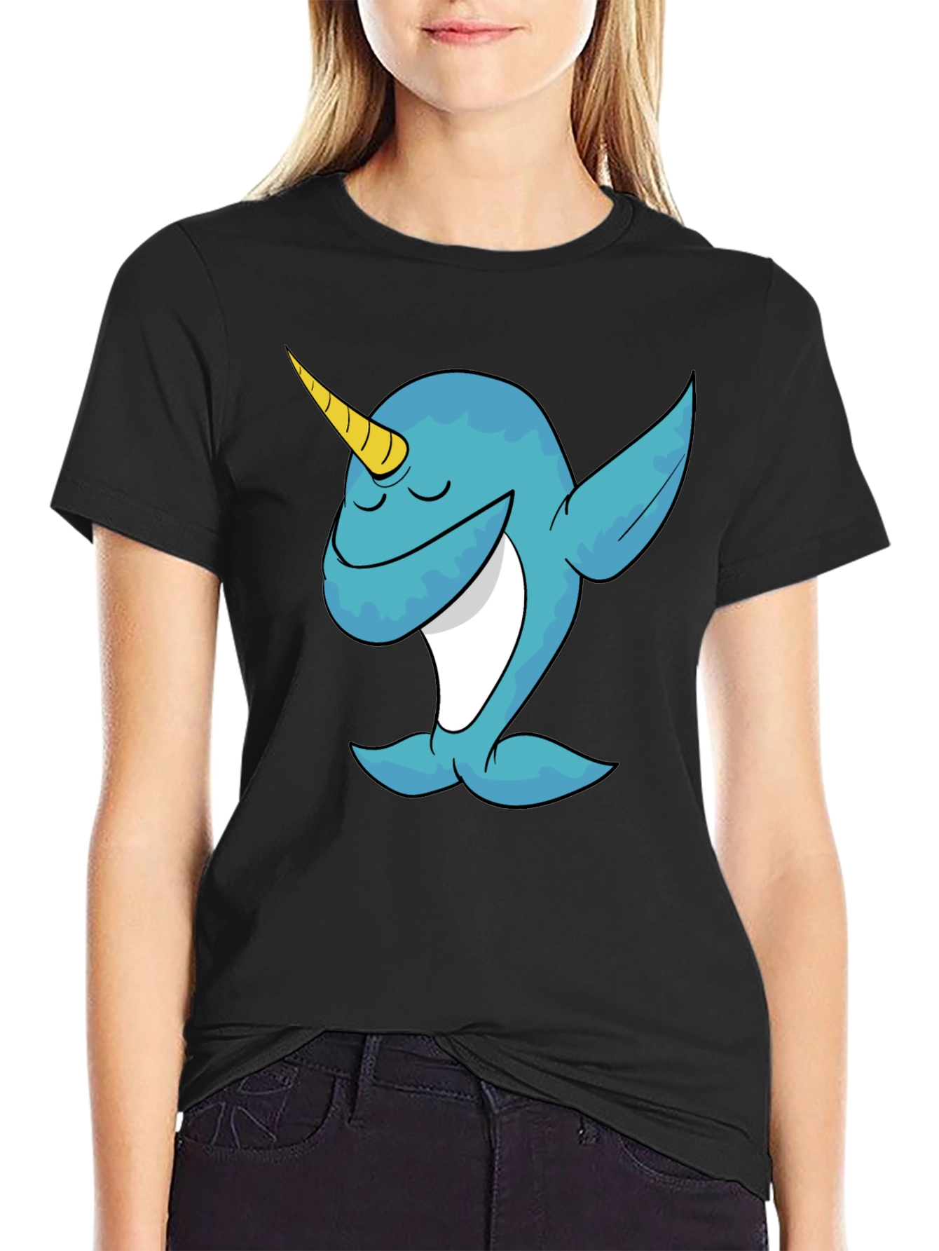 Dabbing Narwhal Graphic Tee -  Fun and Playful