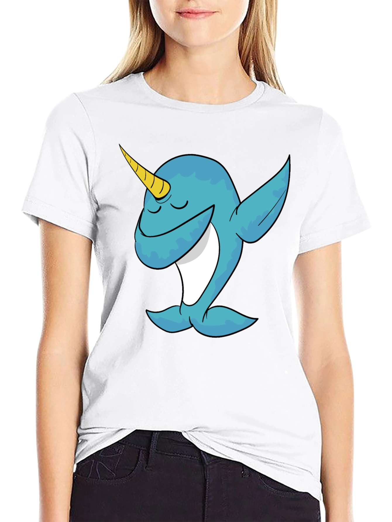 Dabbing Narwhal Graphic Tee -  Fun and Playful